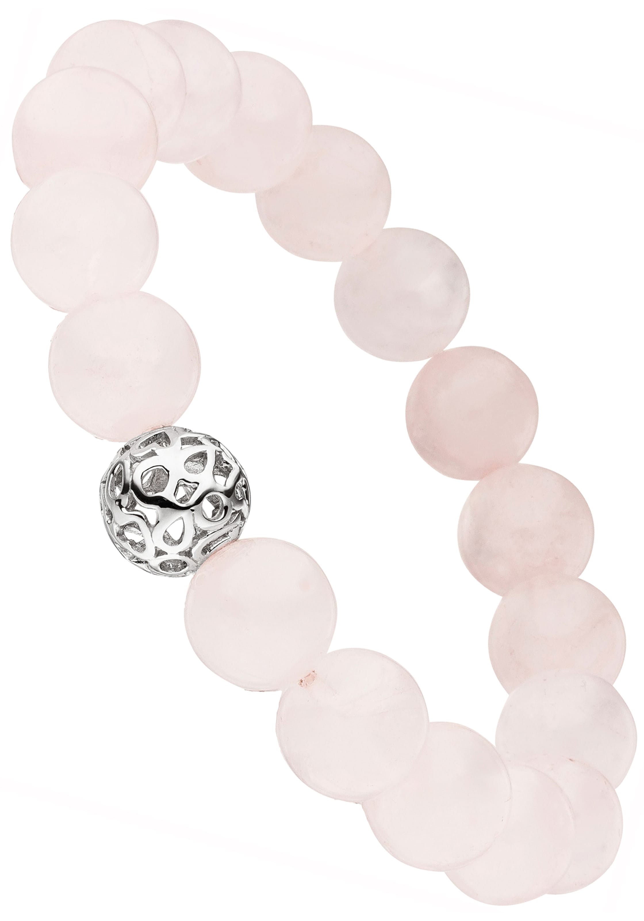 JOBO Аpyrankė su Rosenquarz ir 925 Silber