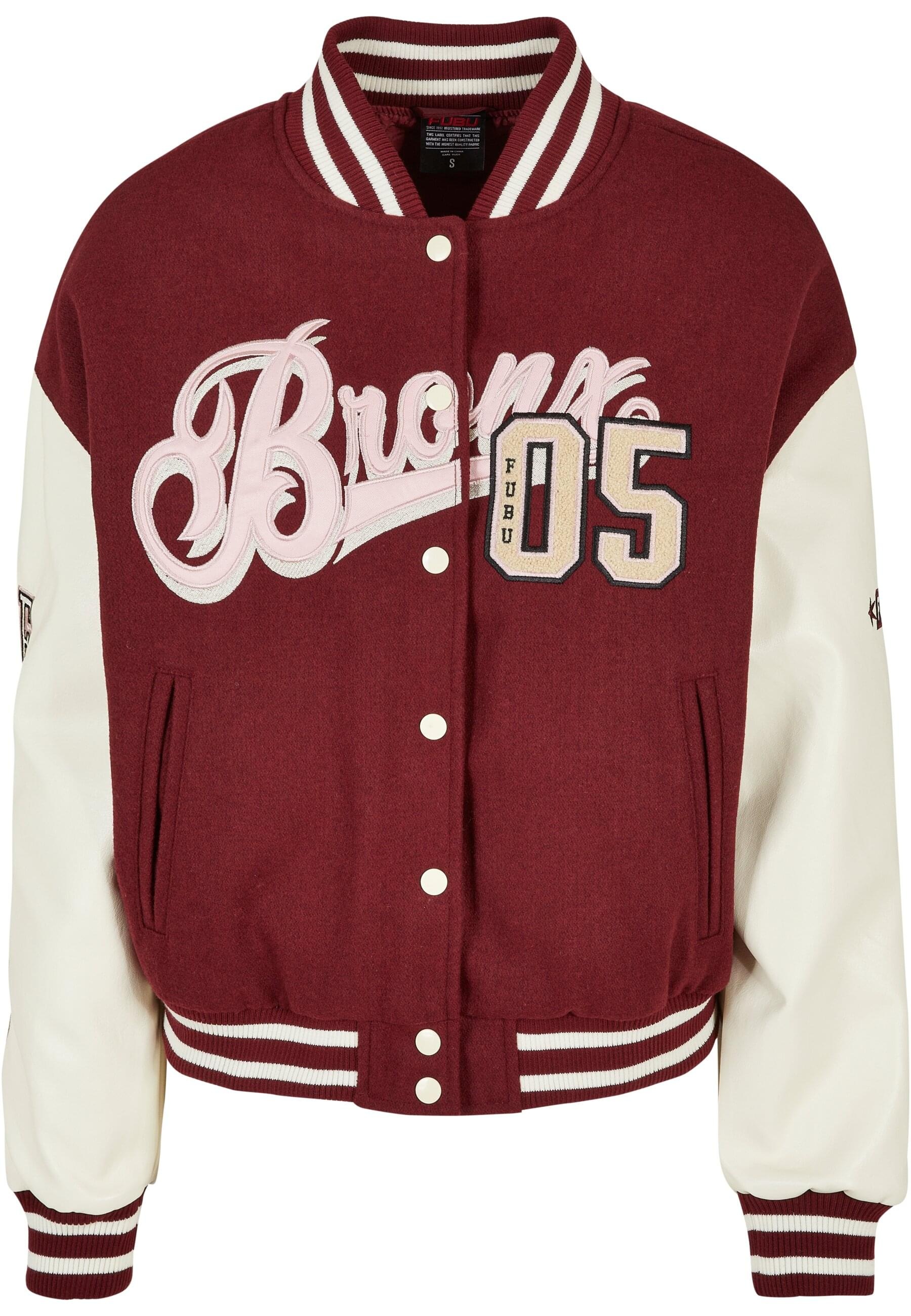 Fubu Collegejacke "Fubu Damen FW224-006-1 City 05 Varsity Jacket bordeaux/o günstig online kaufen