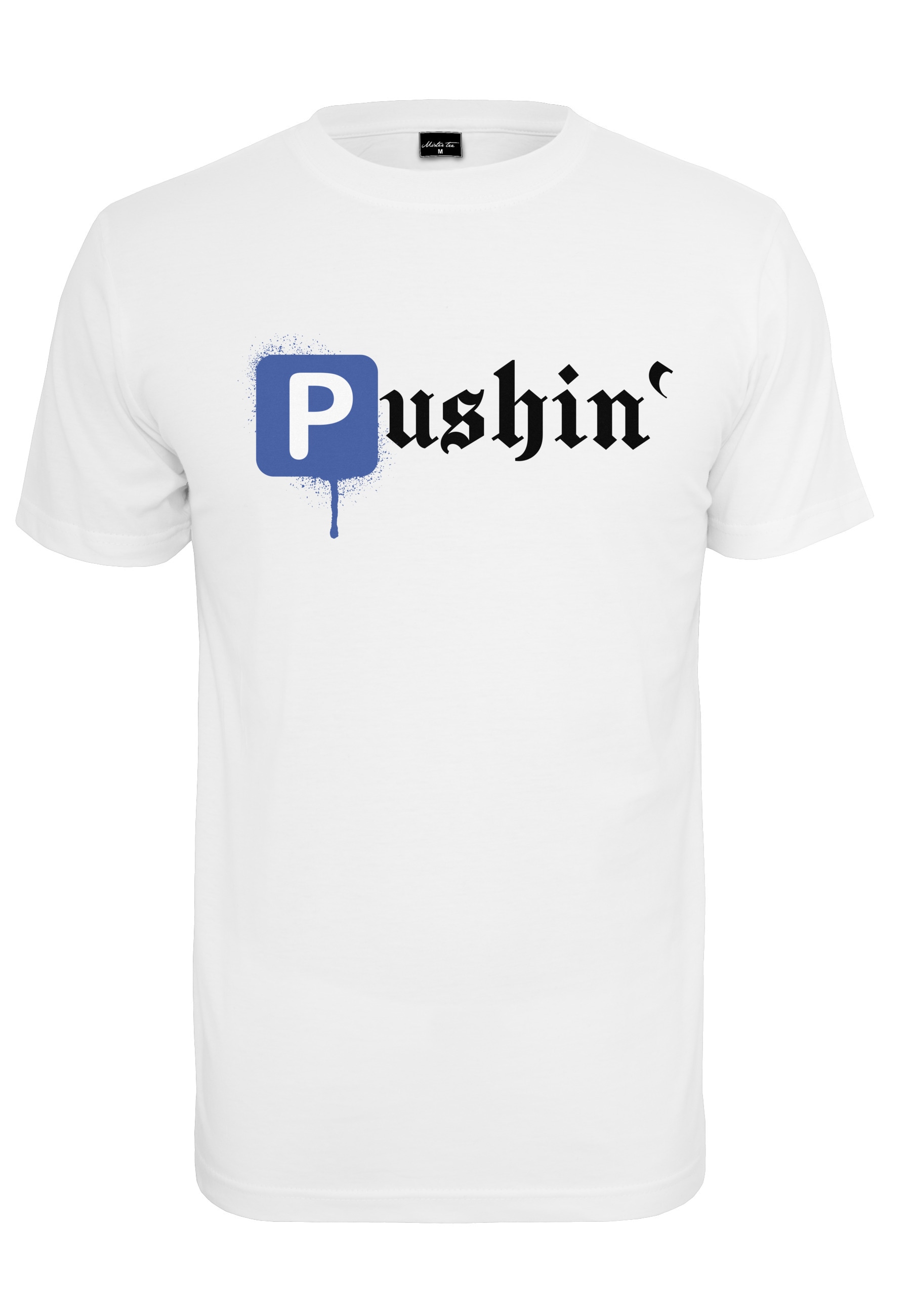 MisterTee Kurzarmshirt "MisterTee Herren Pushin P Tee" 1