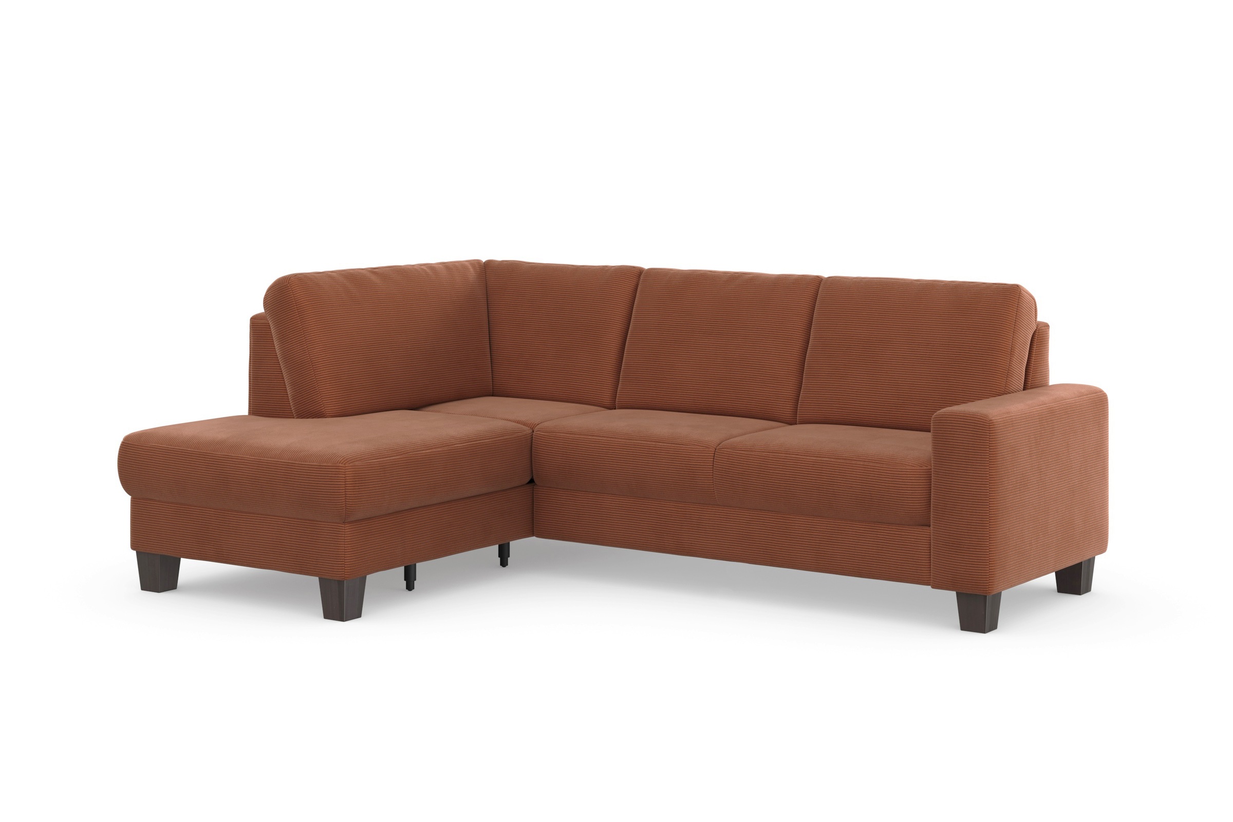 Home affaire Ecksofa »Summer L-Form« mit Ottomane, mit oder ohne Bettfunktion und Bettkasten, Cord-Bezug