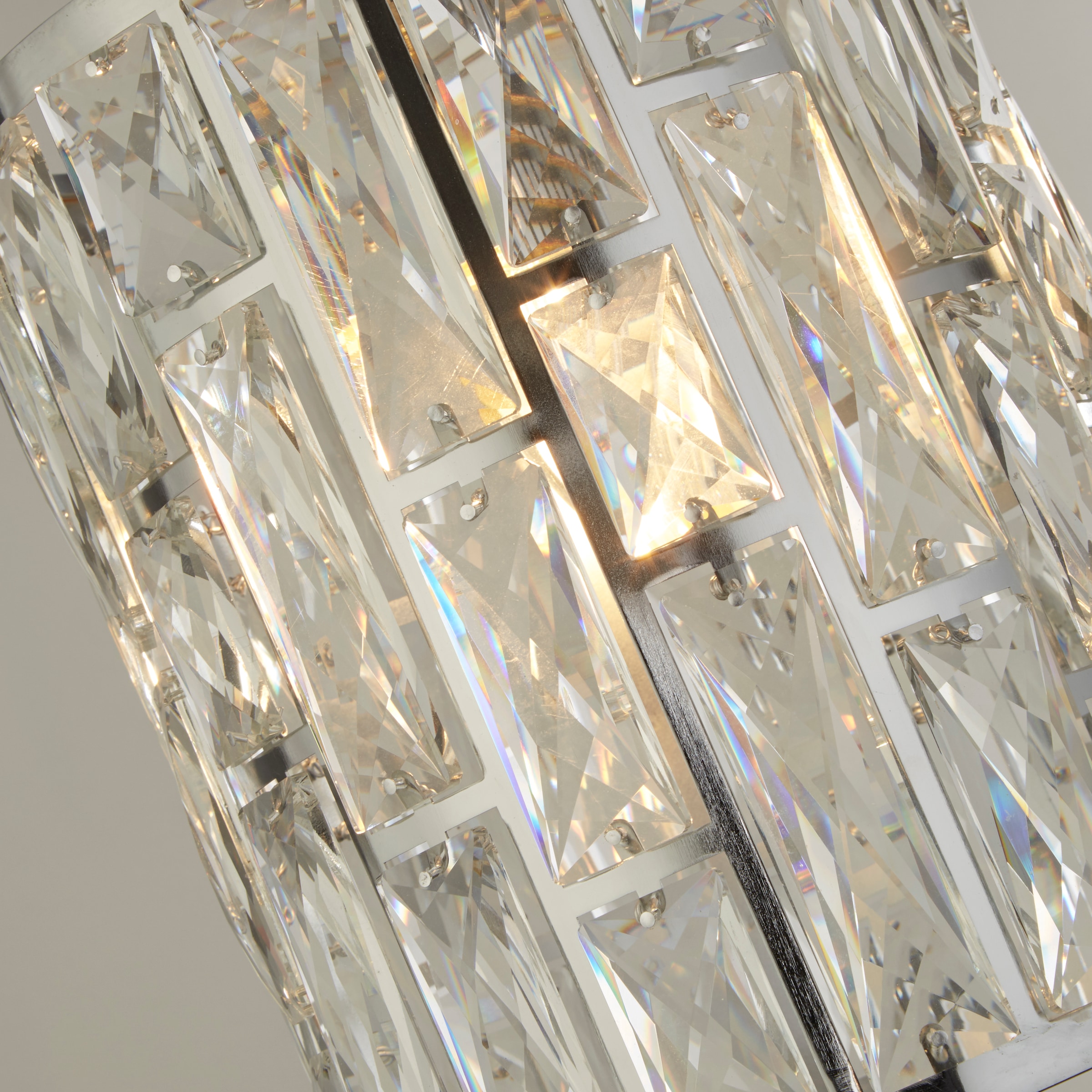 Searchlight Hängeleuchte »Bijou Pendant - Chrome Metal & Crystal Glass« E27 1 Stk.