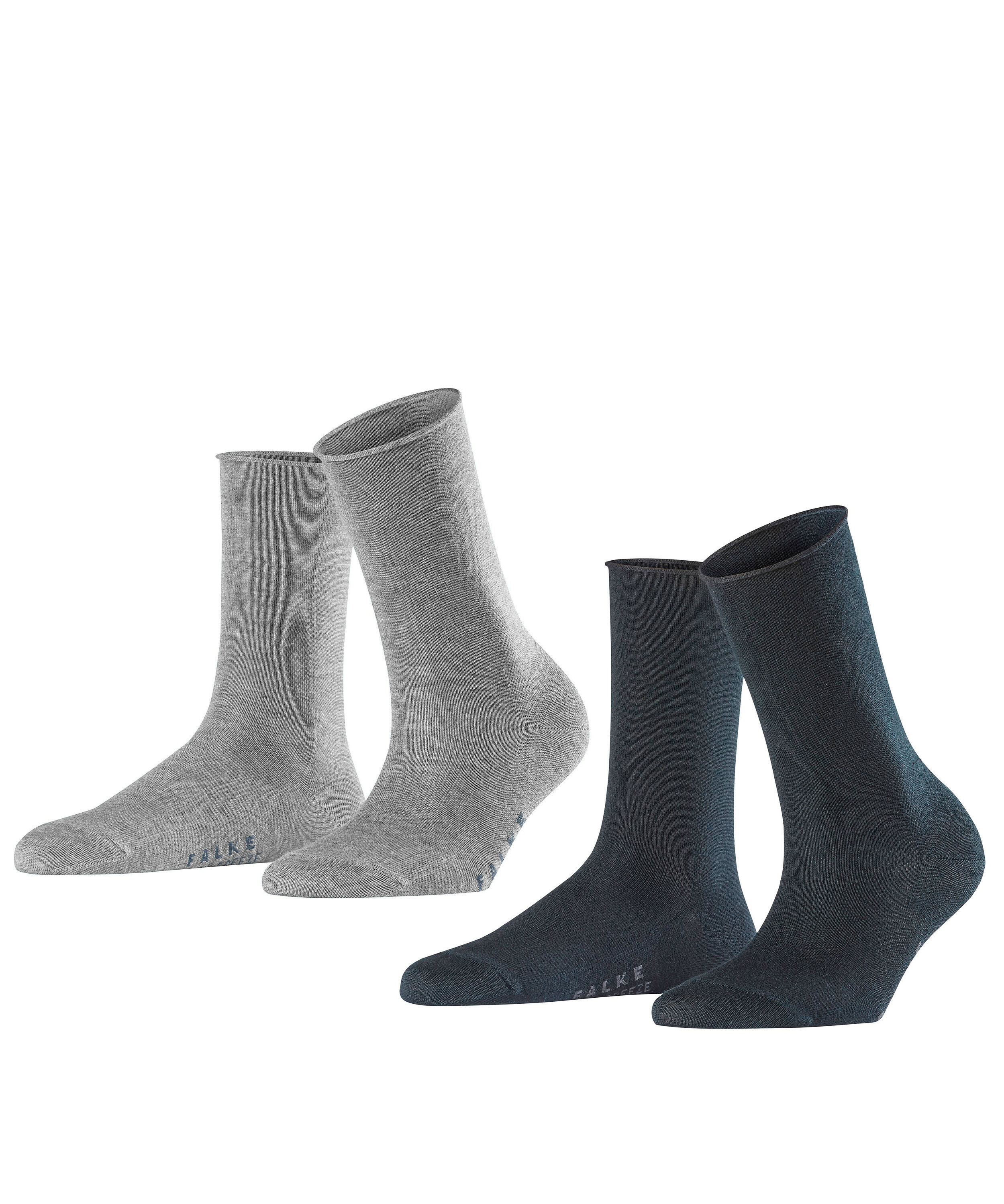 FALKE Socken "Active Breeze" 2 Paar, im Doppelpack, aus Lyocell, mit Rollbündchen, für Damen