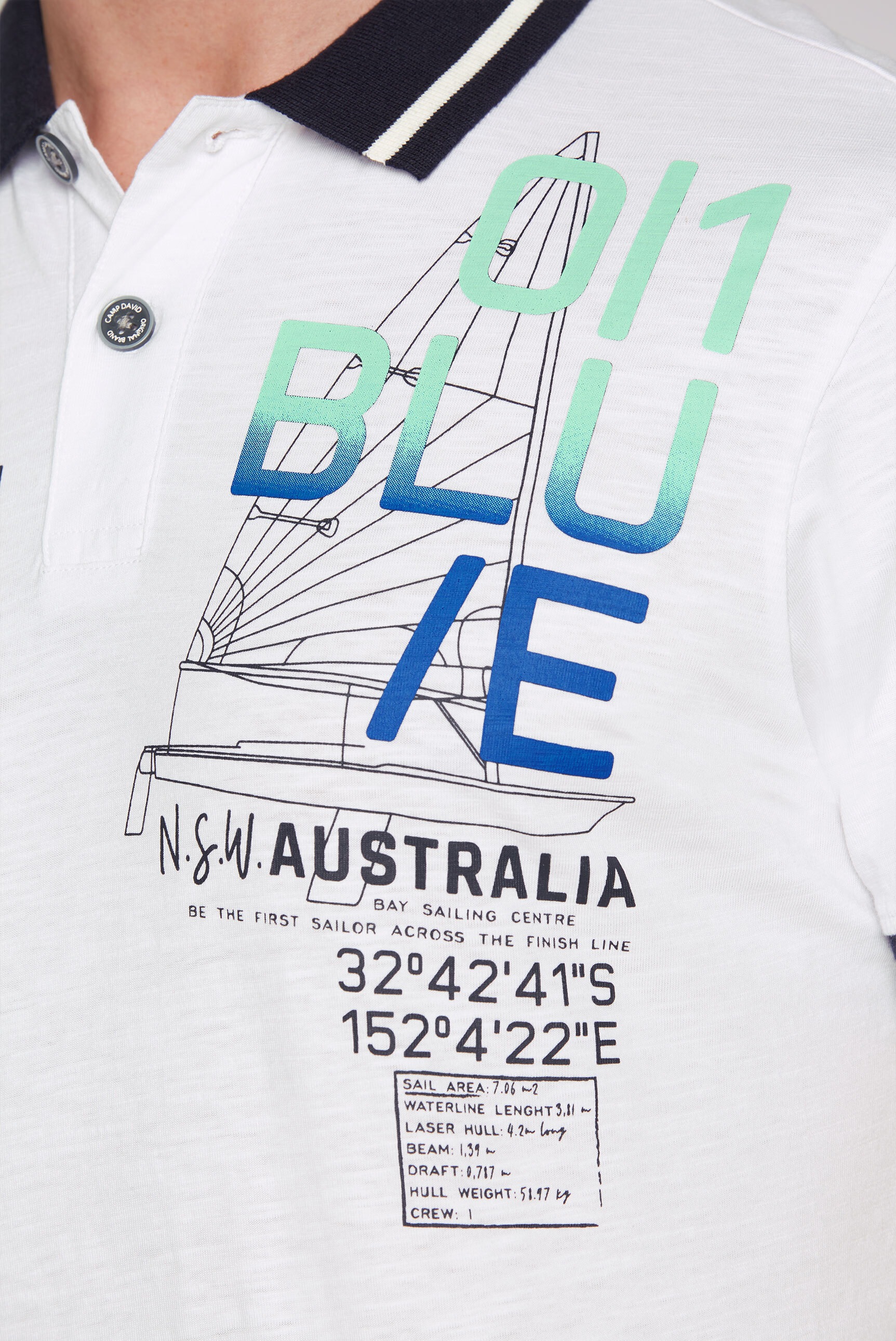 CAMP DAVID Poloshirt, aus Baumwolle