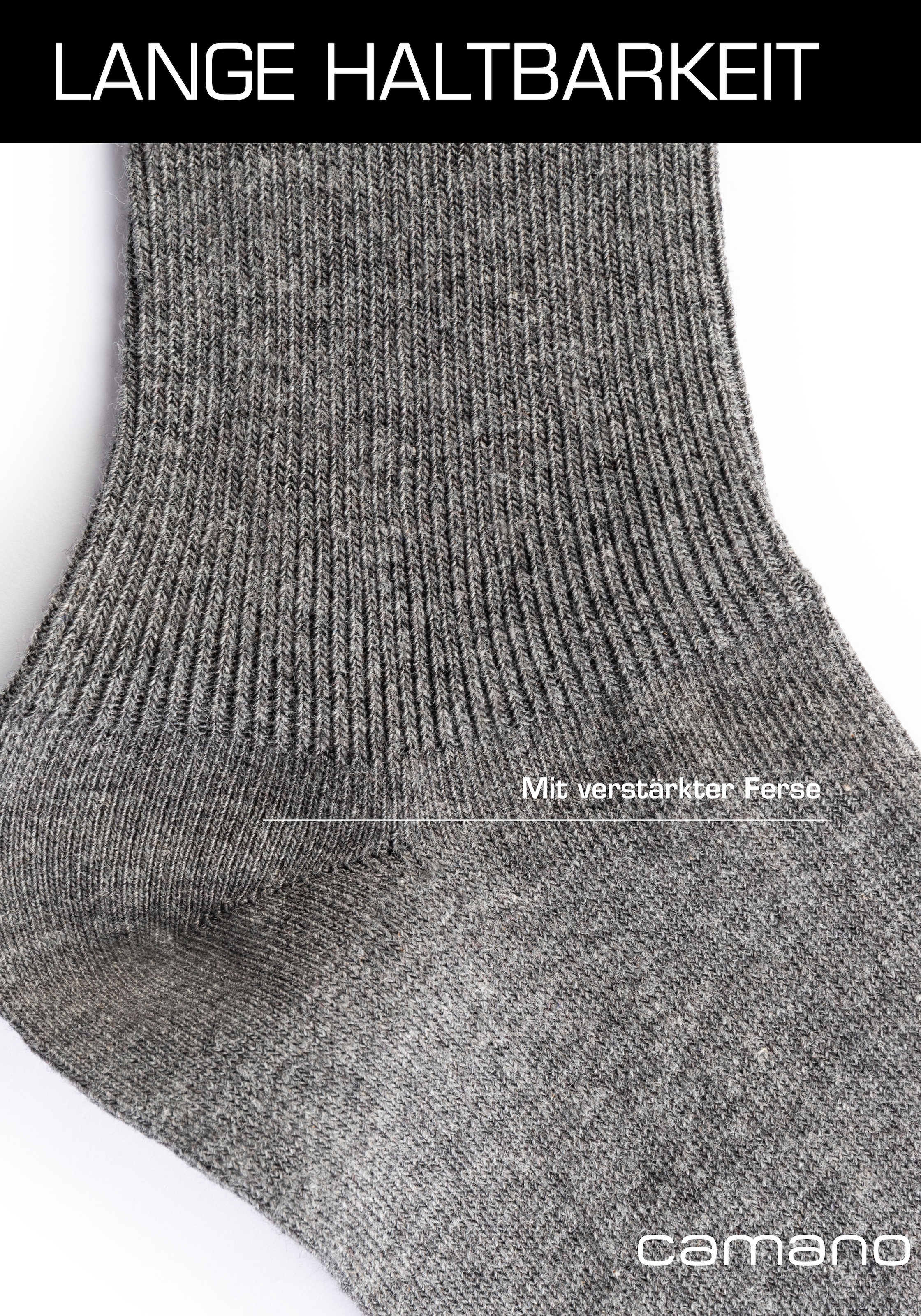 Camano Diabetikersocken »comfort«, (4er Pack), Superweiche Bündchen, Venenfreundliche Socken
