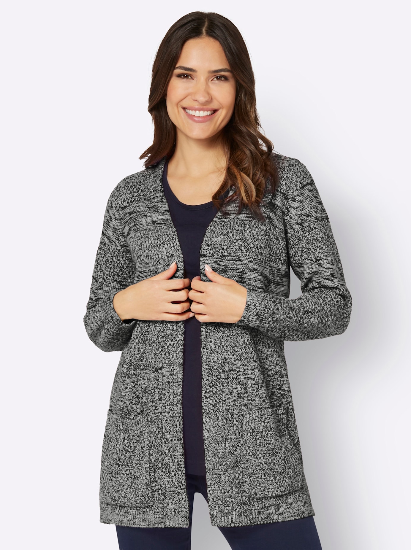 Classic Basics Longstrickjacke