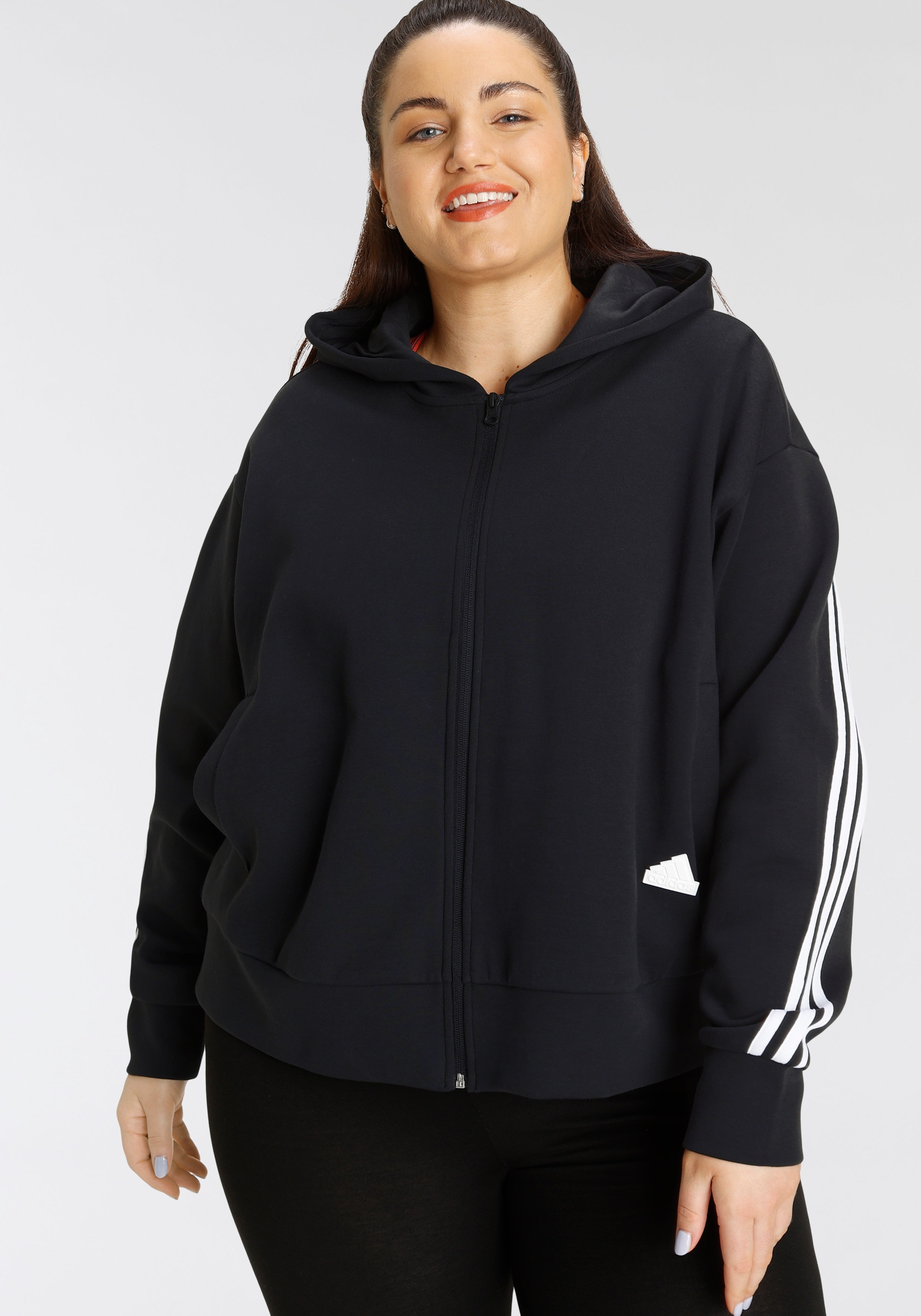 adidas Sportswear Outdoorjacke "FUTURE ICONS 3STREIFEN KAPUZENJACKE", mit Kapuze