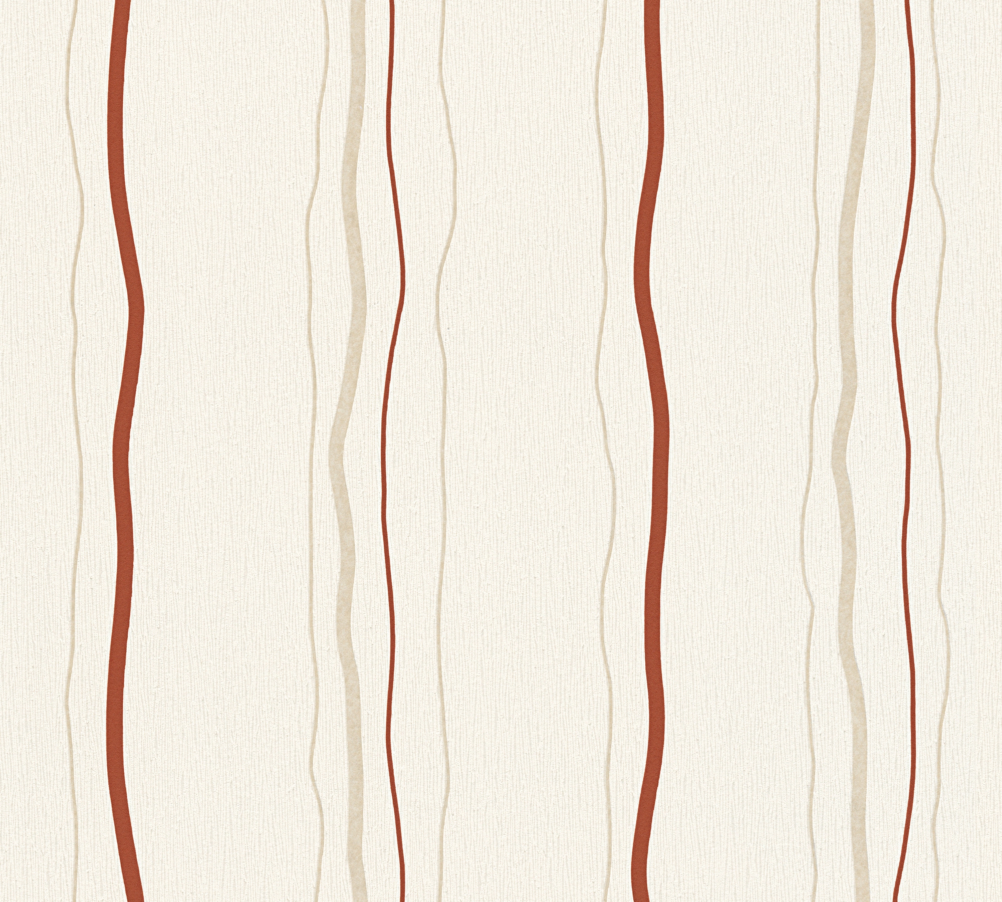 Vliestapete »Natural Style«, gestreift, Tapete Streifen Creme Rot Beige