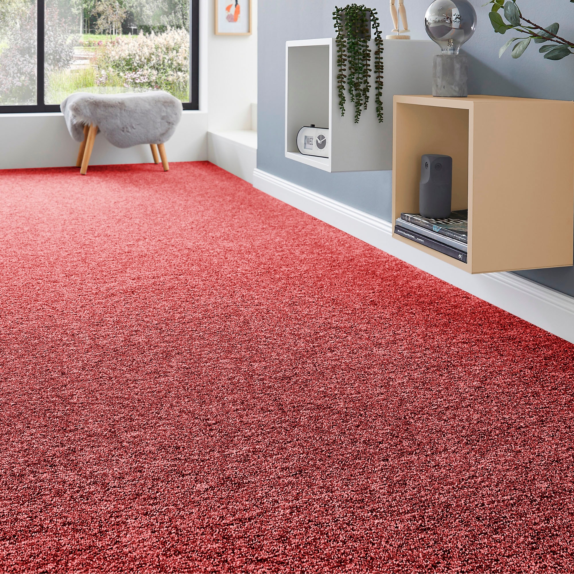 Andiamo Teppichboden "Matz, Schlinge, Gesamthöhe 6 mm, Luxusklasse LC1" rechteckig meliert, Breite 400 cm oder 500 cm, strapazierfähig & pflegeleicht