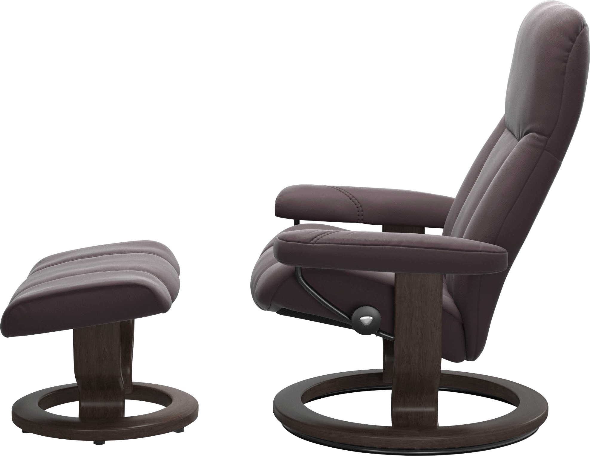 Stressless® Relaxsessel »Consul«, (Set, Classic mit mit Wenge M, Relaxsessel mit kaufen Größe | BAUR Hocker), Base, Hocker, Gestell