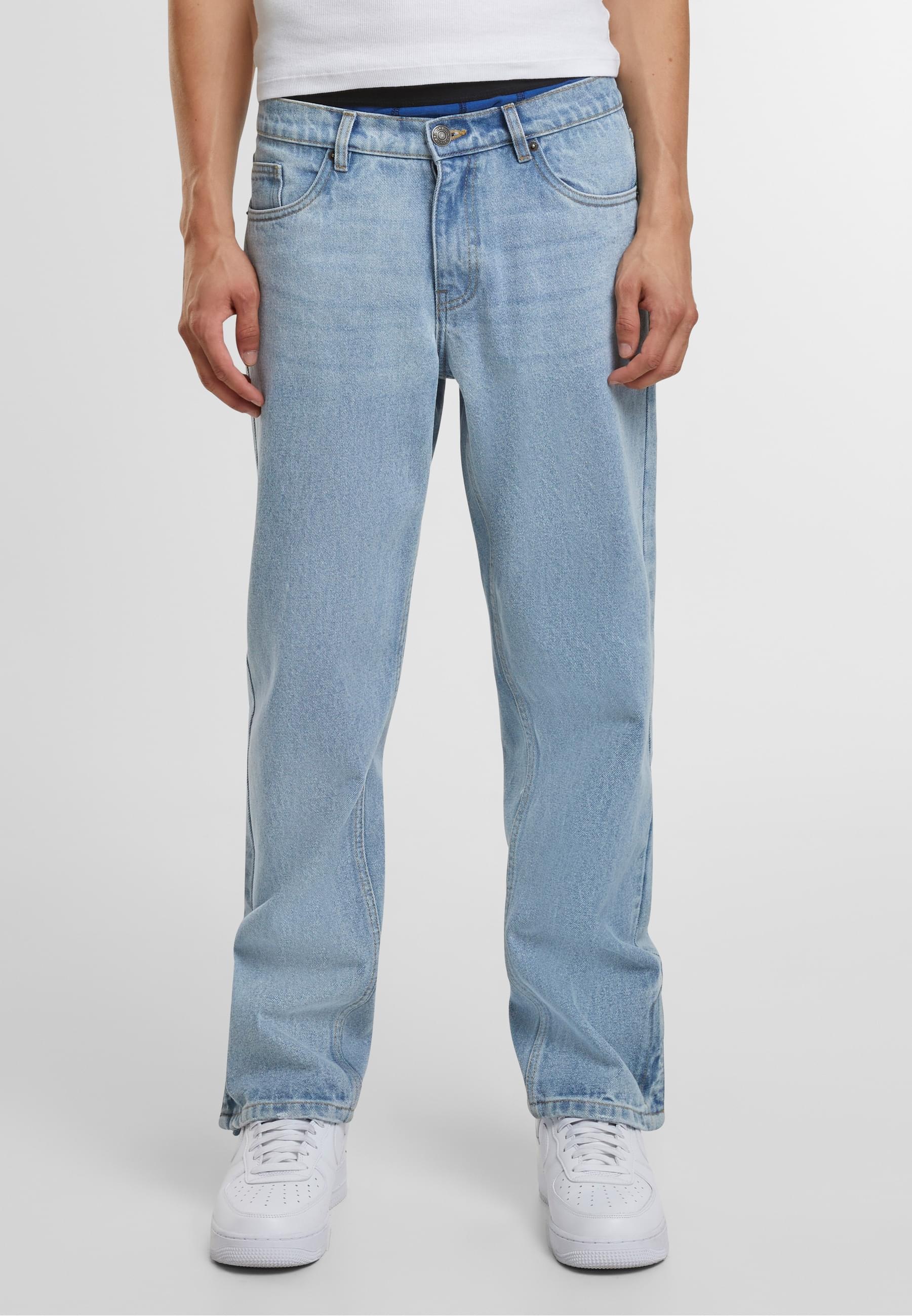 URBAN CLASSICS Bequeme Jeans »Urban Classics Herren Heavy Ounce Straight Fit Zipped Jeans«