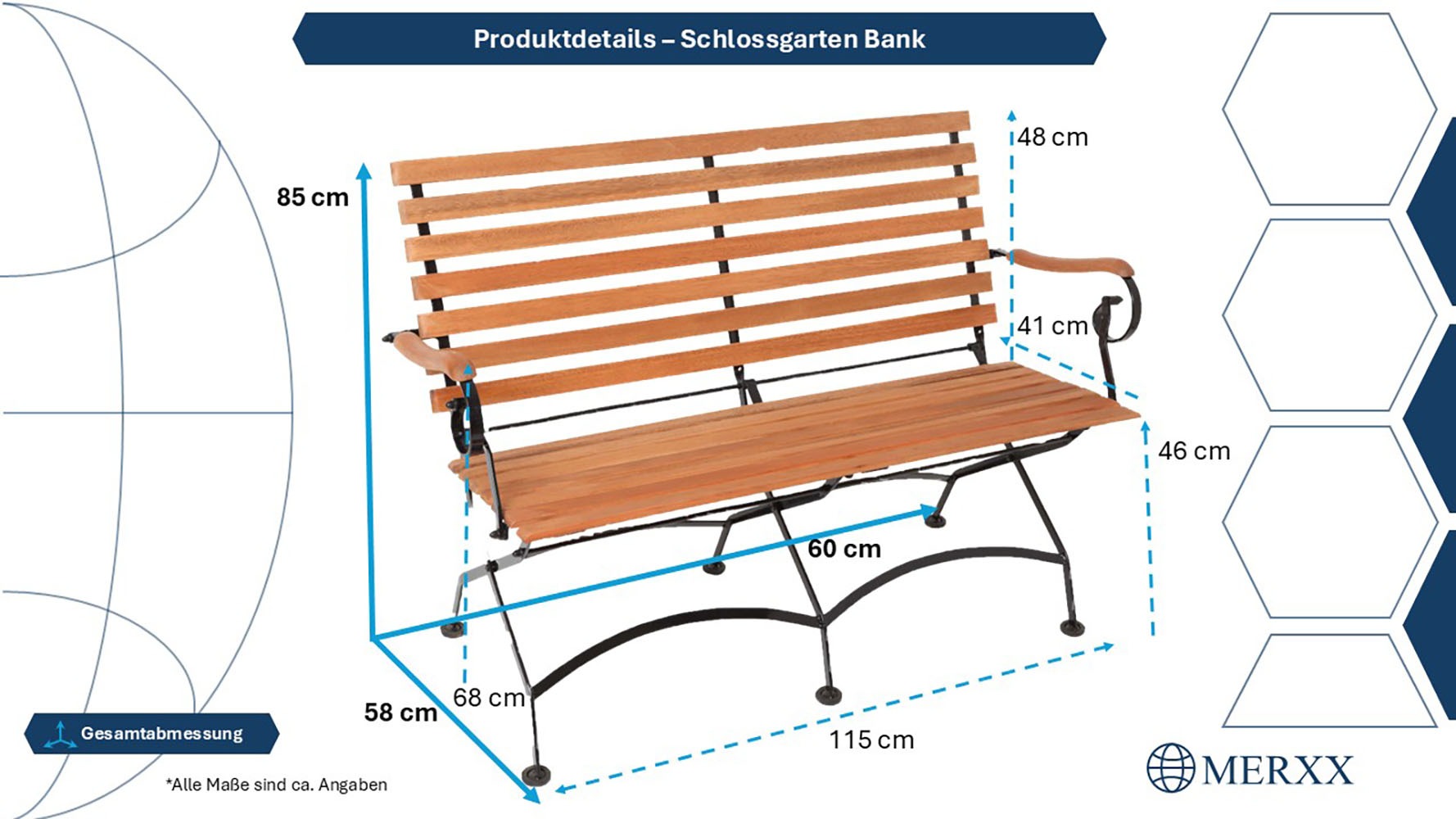MERXX Garten-Essgruppe »Schloßgarten«