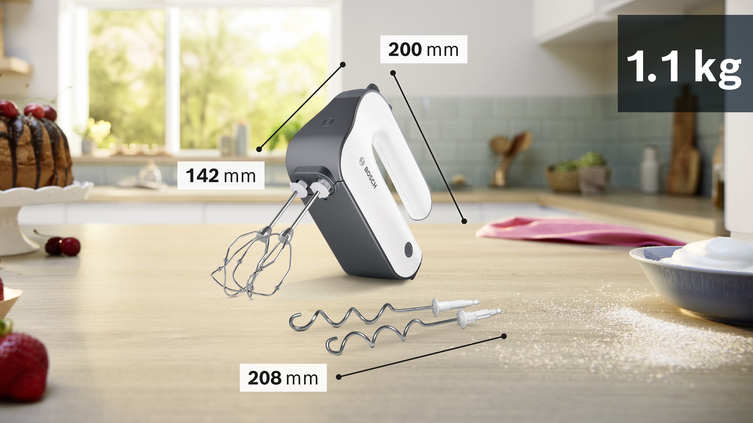 Bosch Handmixer MFQ49300 - white - 850 W