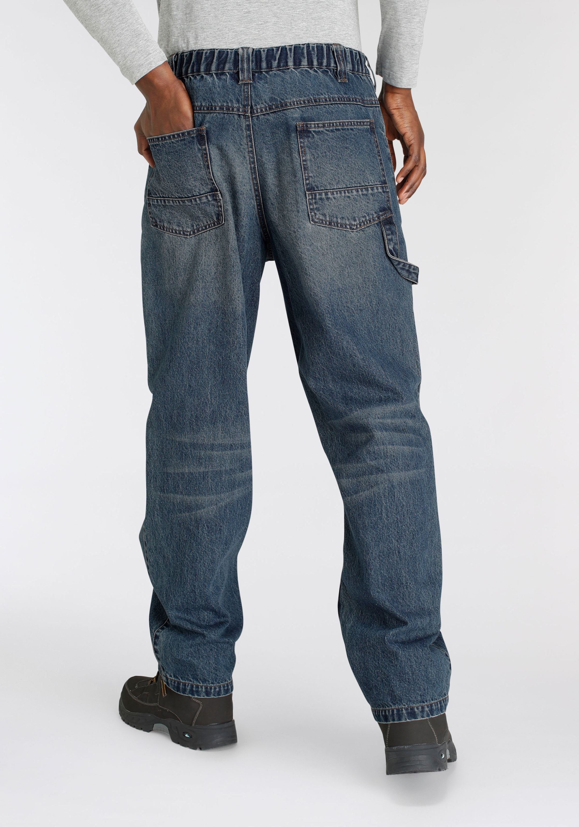 Jeans«, mit Arbeitshose Raten | BAUR praktischen mit 100% »Cargo auf Northern Bund, robuster Country (aus comfort Baumwolle, dehnbarem Jeansstoff, fit), Taschen 6