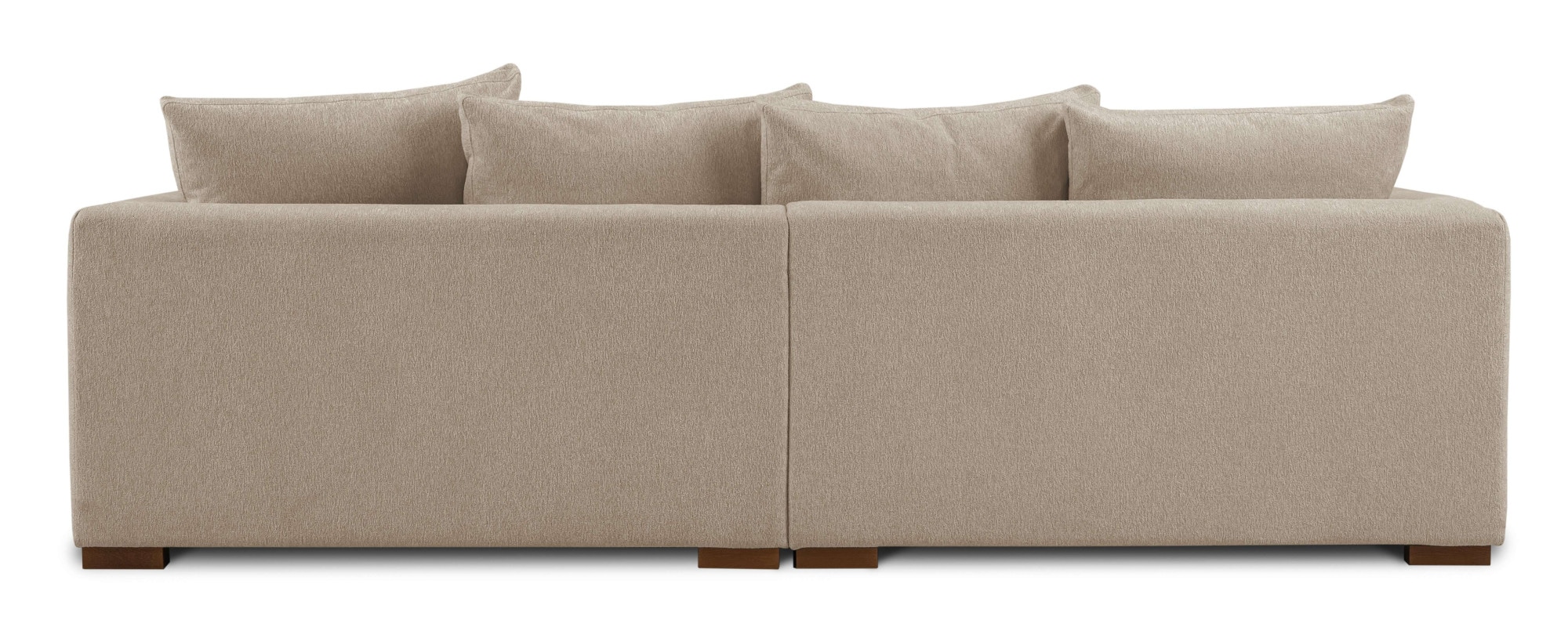 Home affaire Ecksofa »Coray«, Breite 266 cm, extra weich und kuschelig, mit Federn und Daunen