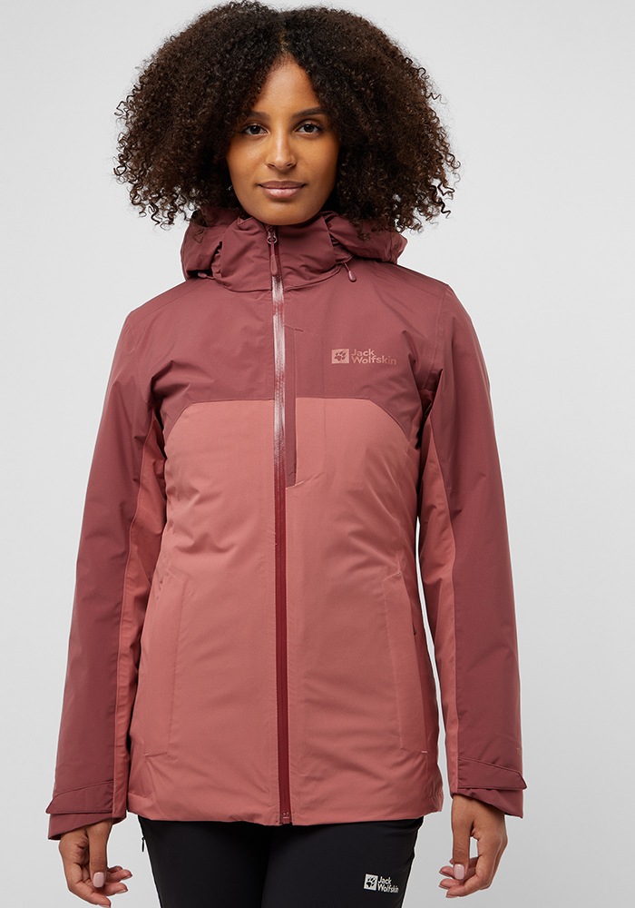 Jack Wolfskin 3-in-1-Funktionsjacke "HUNBERG 3IN1 JKT W", mit Kapuze