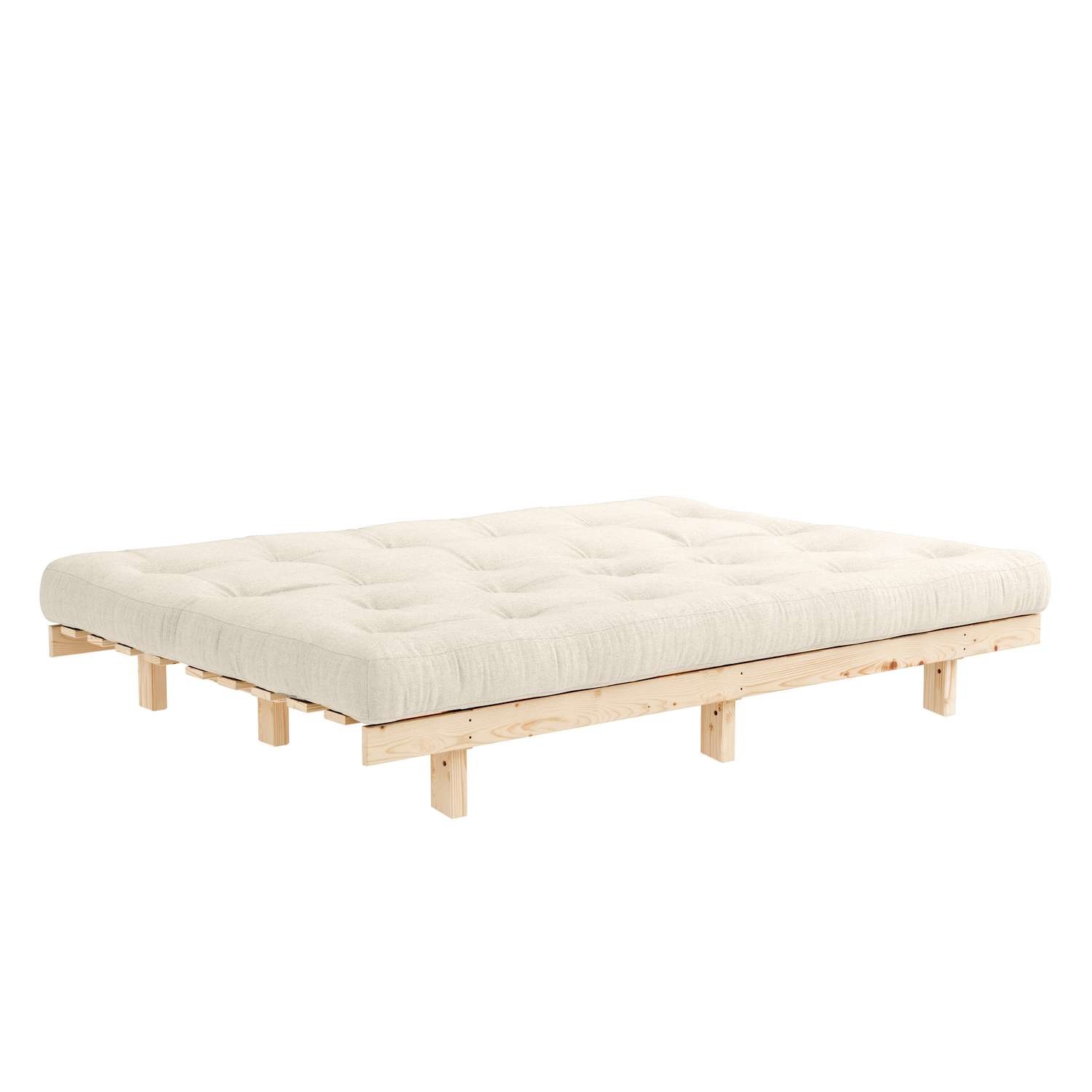 Karup Design Schlafsofa »Lean 200 Schlafsofa, Gästebett, Sofa mit Futonmatratze«, (2 St.), Inkl. Futonmatratze, Liegefläche 130x200 cm, FSC® zertifizierte Kiefer