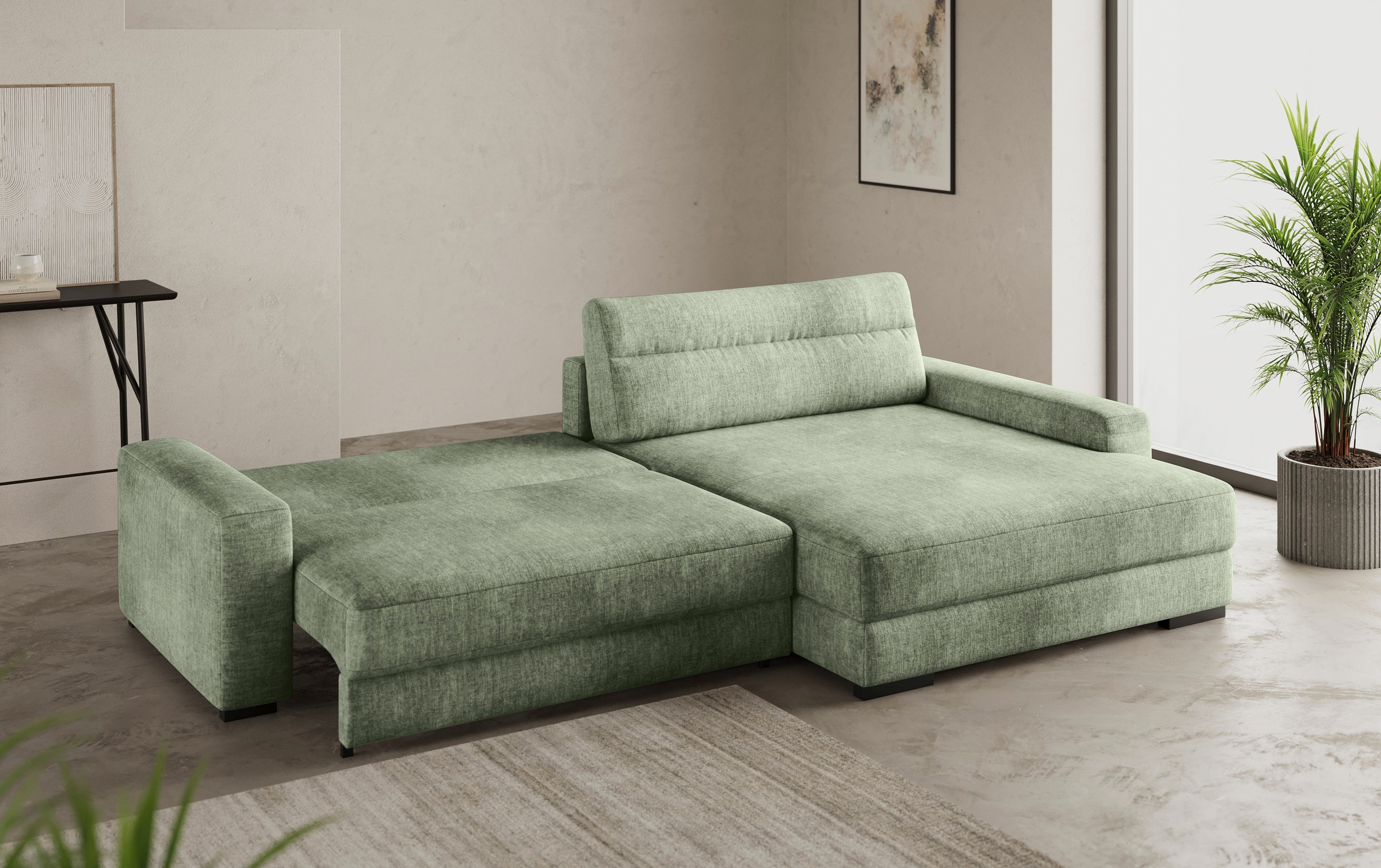 Mr. Couch Ecksofa »Marcello L-Form«, inklusive EasyBett und Bettkasten