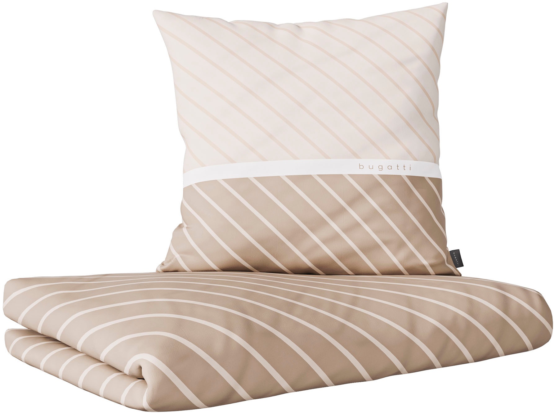Thumbnail - bugatti Bettwäsche "Satinbettwäsche bugatti" 2 Stk. tlg. mit zeitlosem Wende-Design