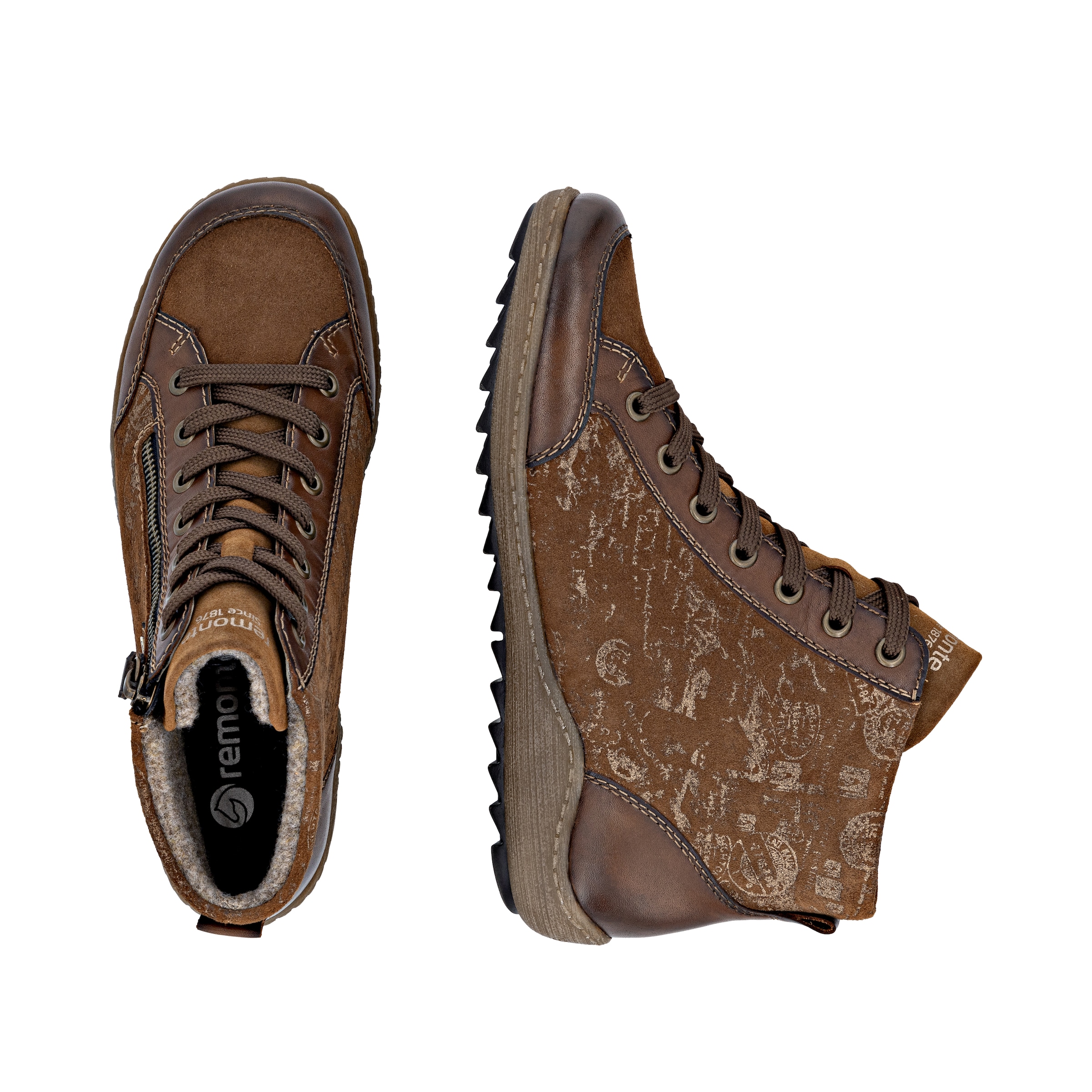 Remonte Schnürboots, Winterboots, Stiefelette, Casual Boots, wasserabweisende TEX-Membran
