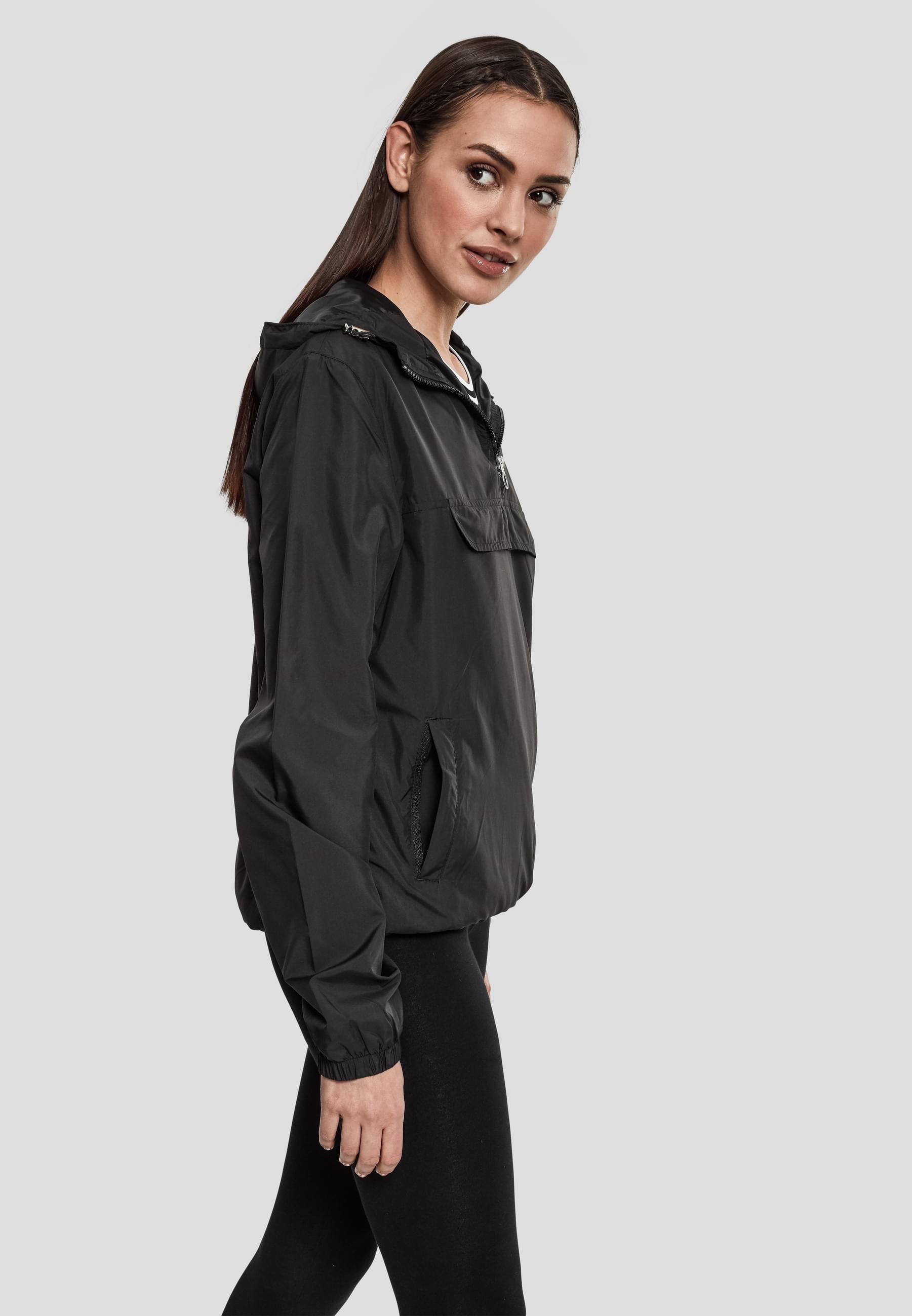 URBAN CLASSICS Allwetterjacke »Urban Classics Damen Ladies Basic Pull Over Jacket«, (1 St.), mit Kapuze