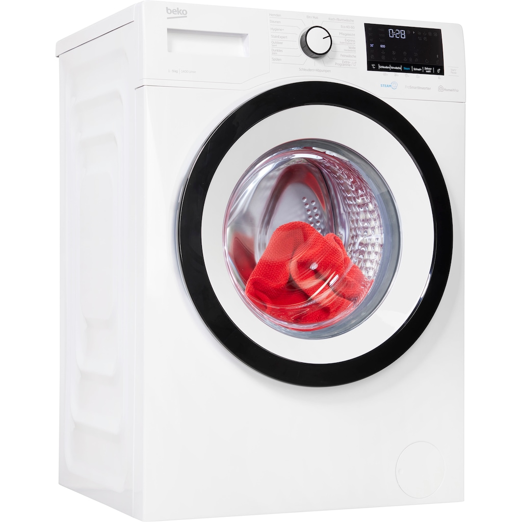 BEKO Waschmaschine »WMO91465STR1«, WMO91465STR1, 9 kg, 1400 U/min