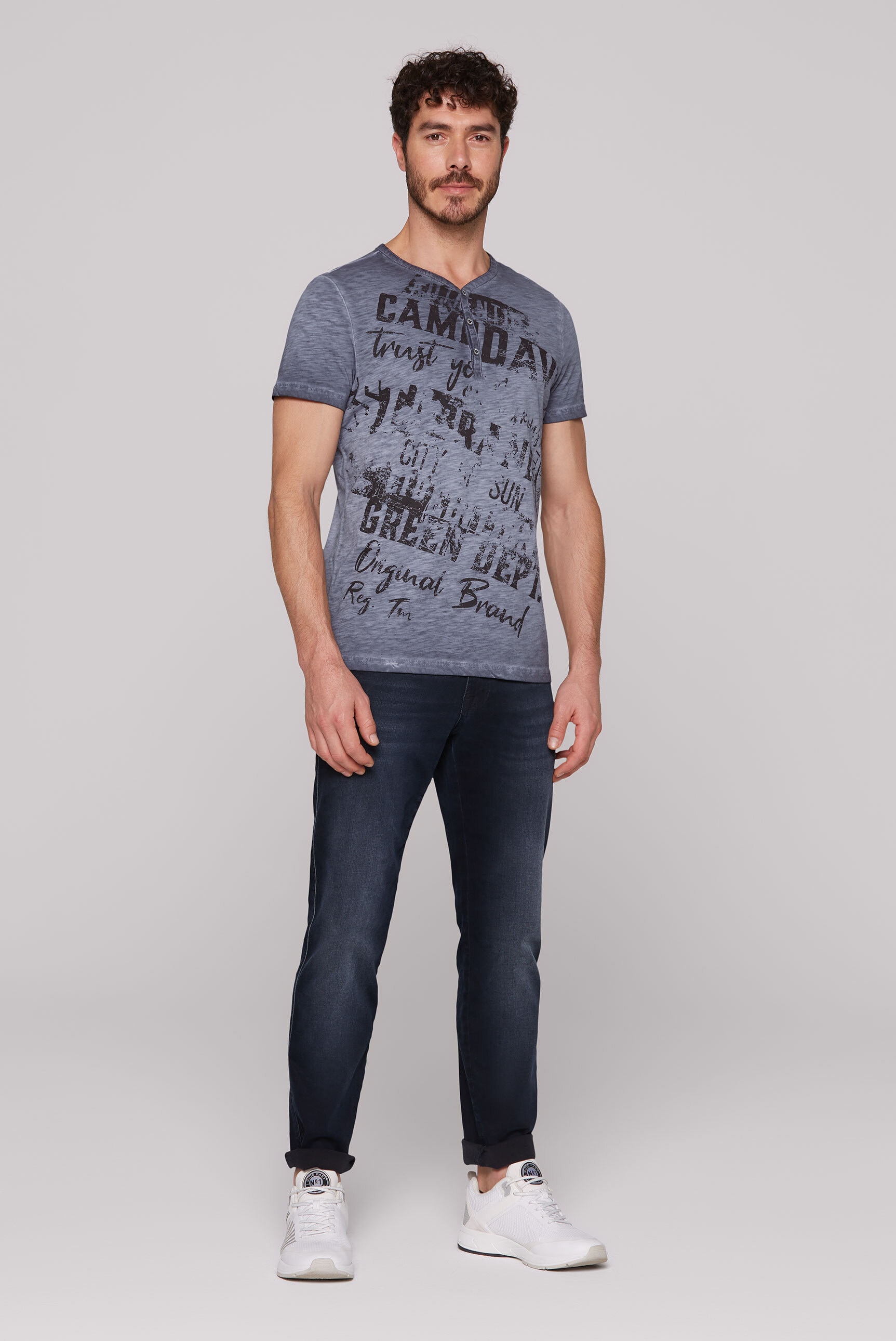 CAMP DAVID V-Shirt, aus Baumwolle