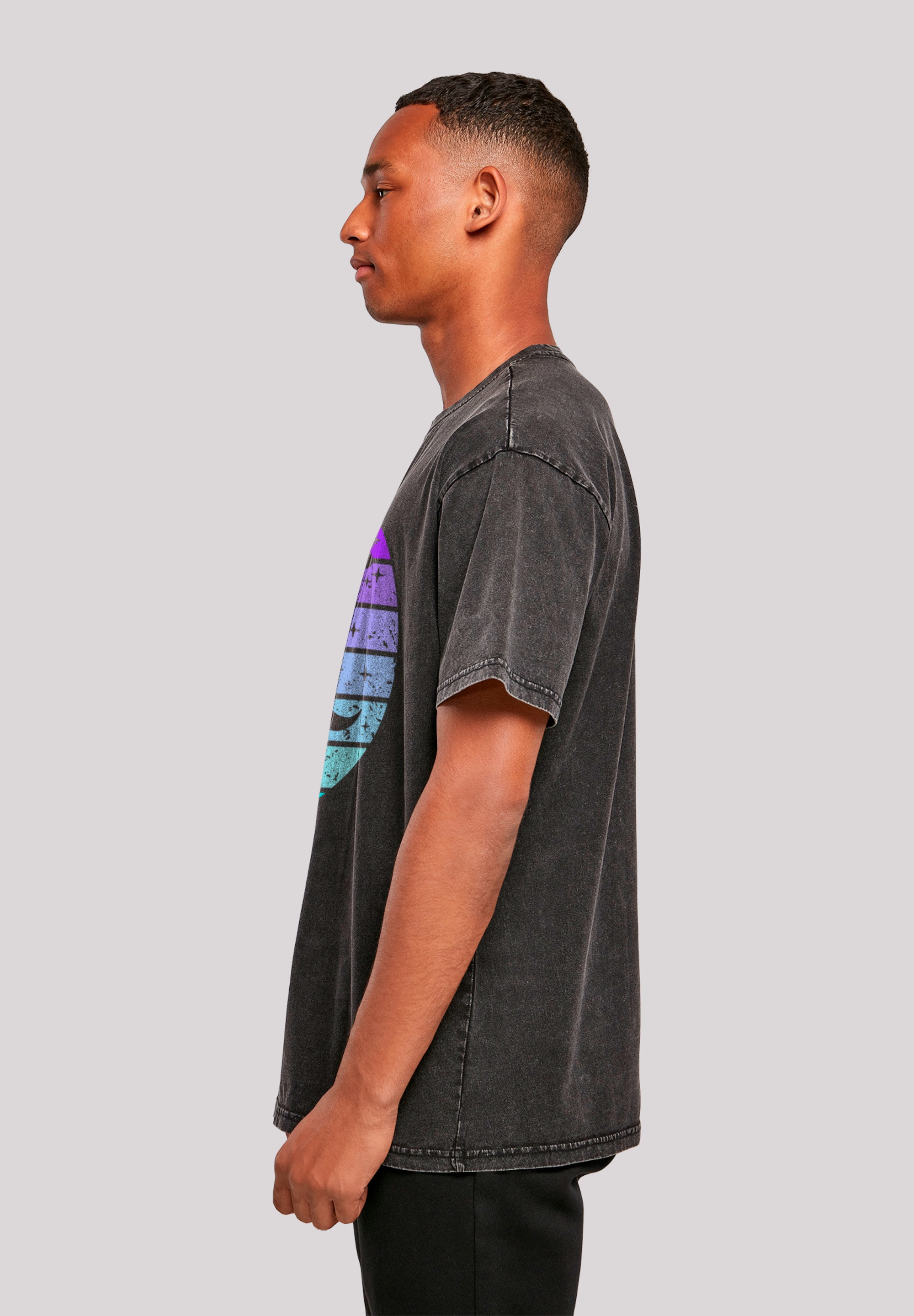 F4NT4STIC T-Shirt »Retro Alien Weltraum Sonnenuntergang«, Premium Qualität