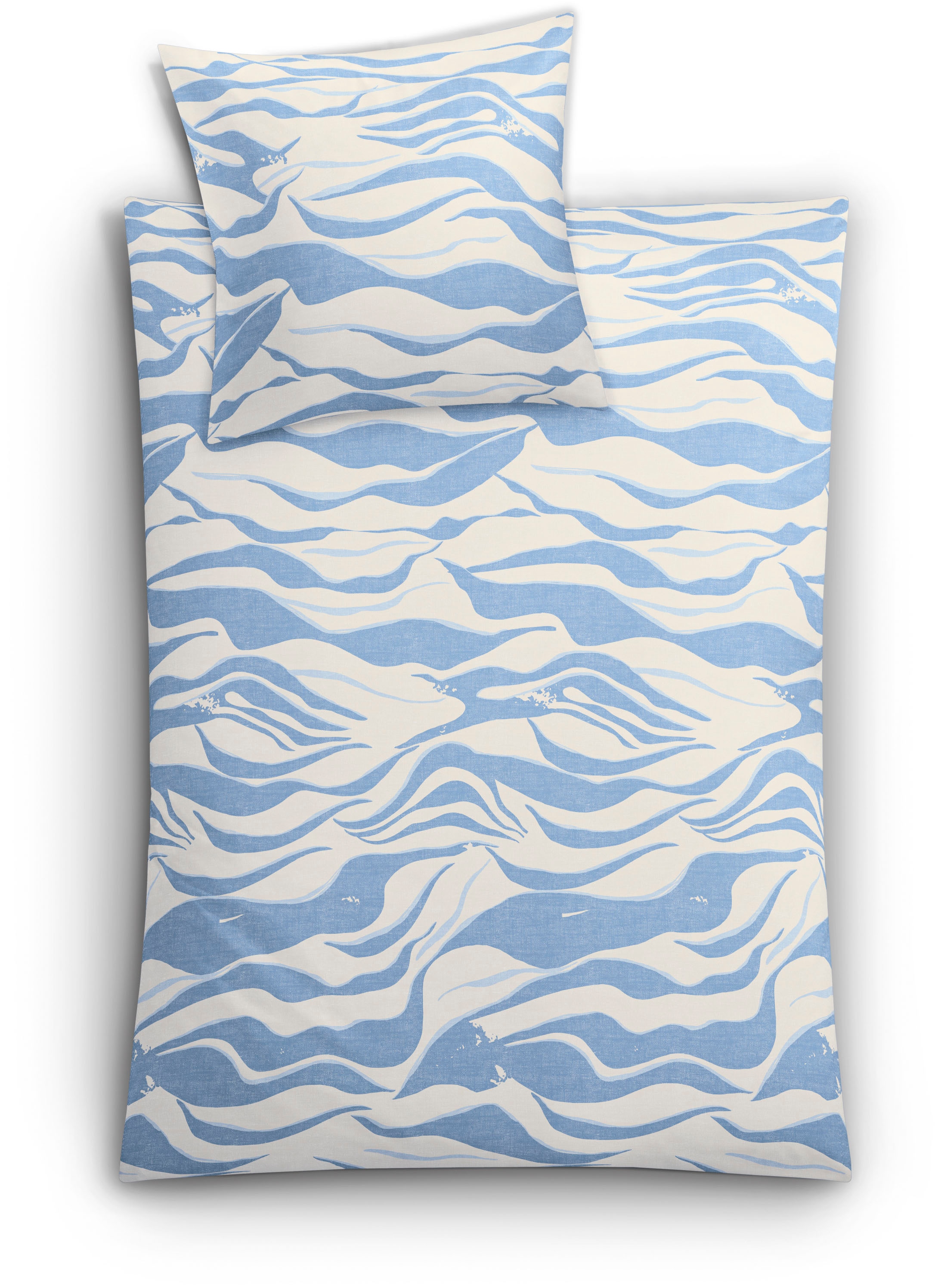 Kleine Wolke Bettwäsche "Onda" 2 Stk. mit Wellenmotiv günstig online kaufen