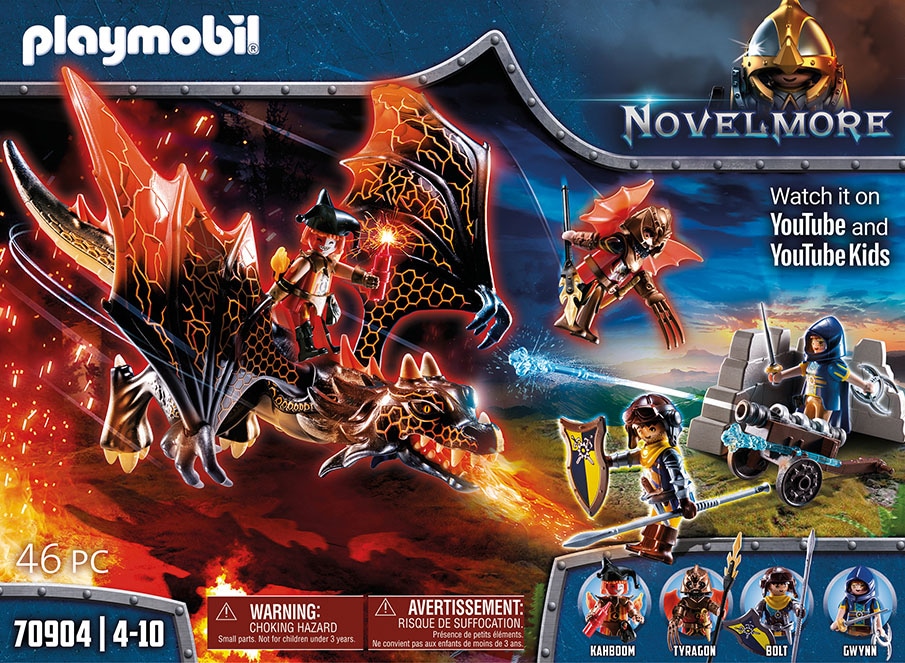 Playmobil® Konstruktions-Spielset »Novelmore Drachenattacke (70904), Novelmore«, (46 St.), Made in Germany