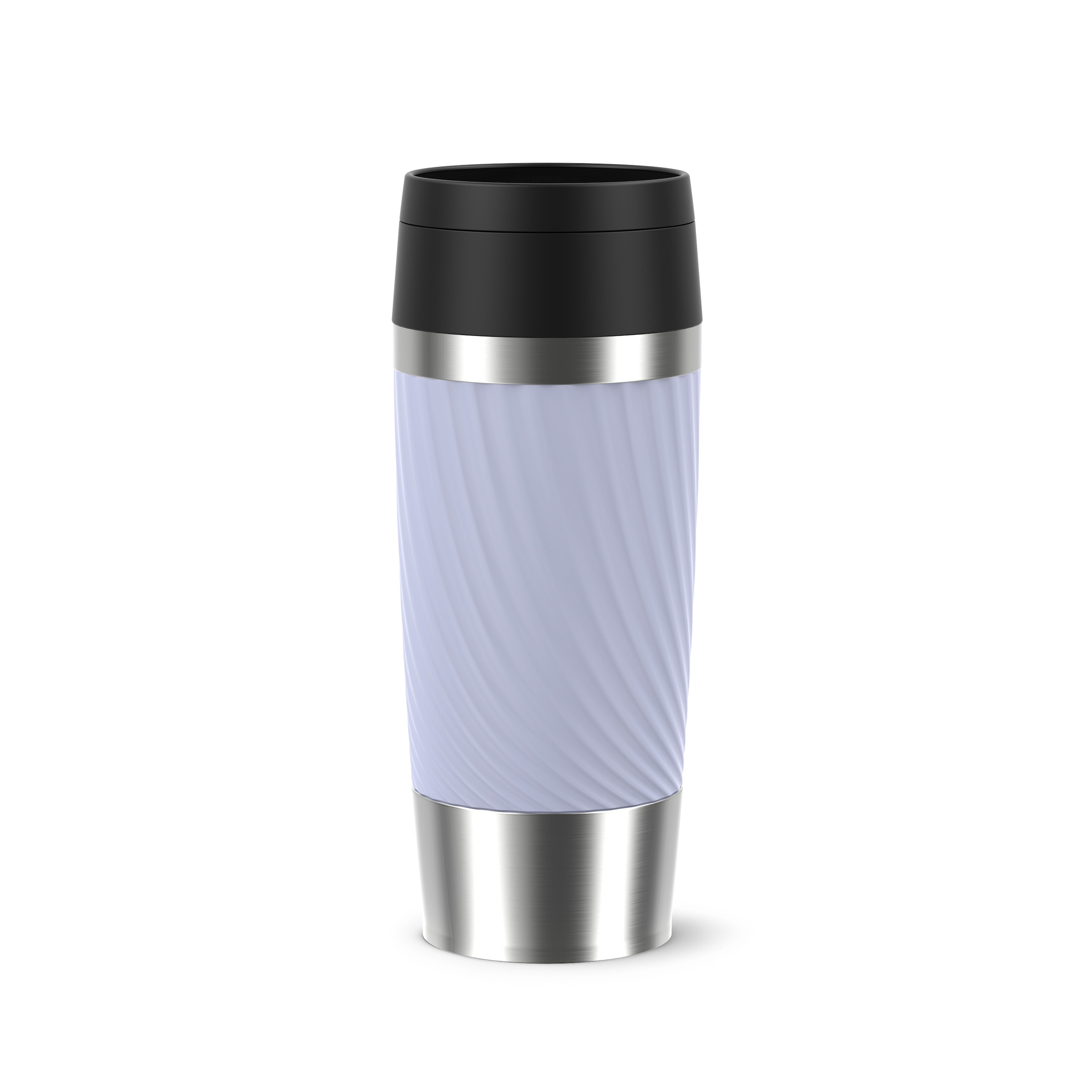 Emsa Thermobecher "Travel Mug Classic Twist" 0,36 Liter, Comfort-Schraubverschluss, Quick-Press, auslaufsicher