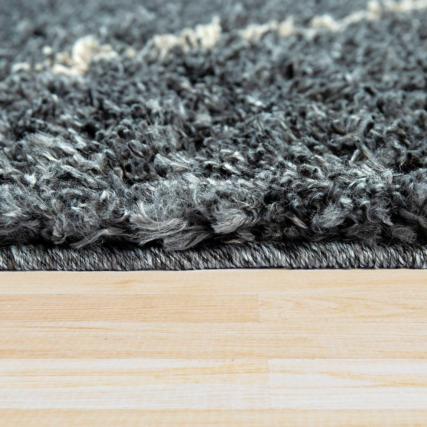 Paco Home Hochflor-Teppich »Helsinki 530«, rechteckig, weicher Hochflor-Shaggy, Scandi Design, mit Fransen