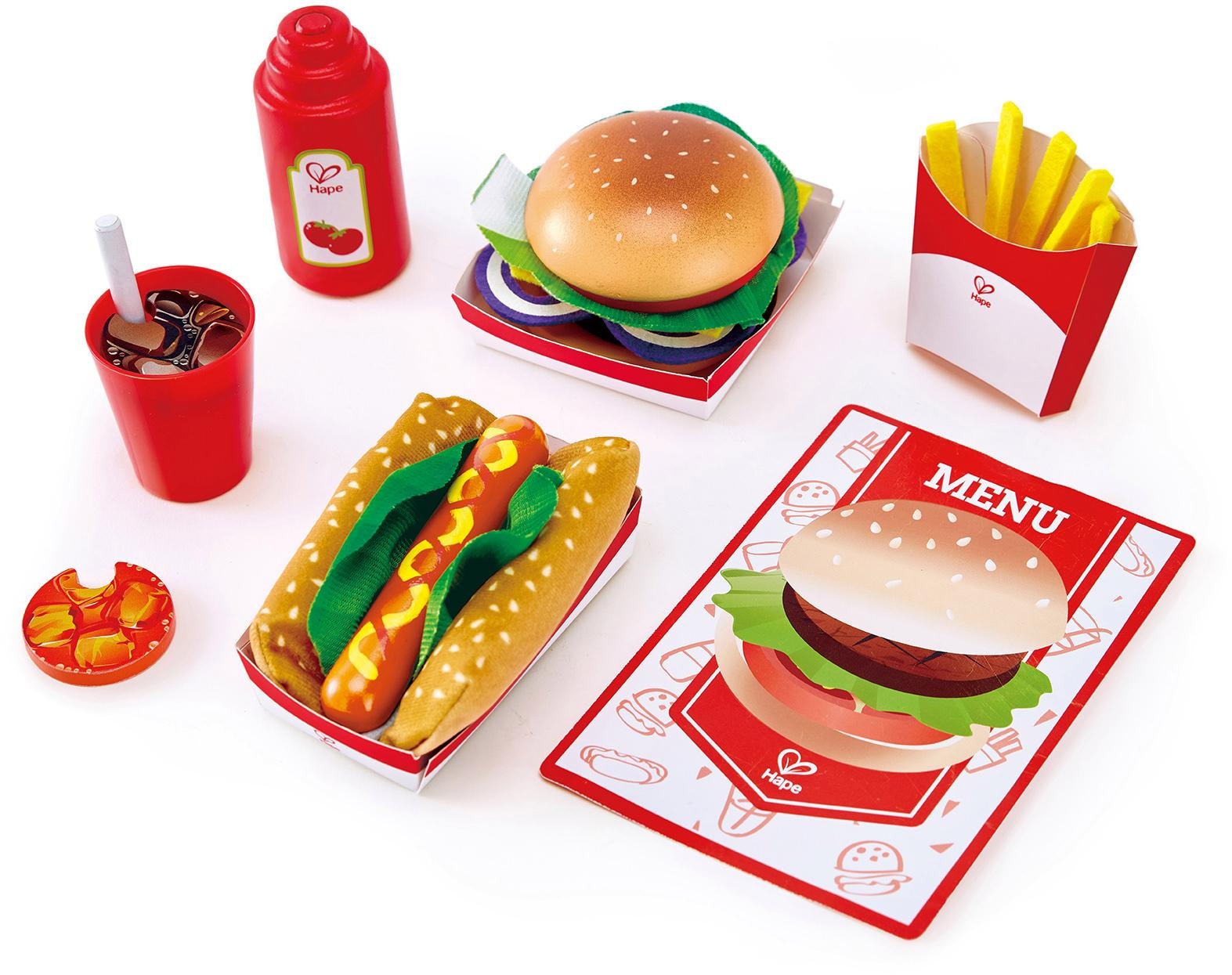 Spiellebensmittel »Fastfood-Set«, (27 tlg.)