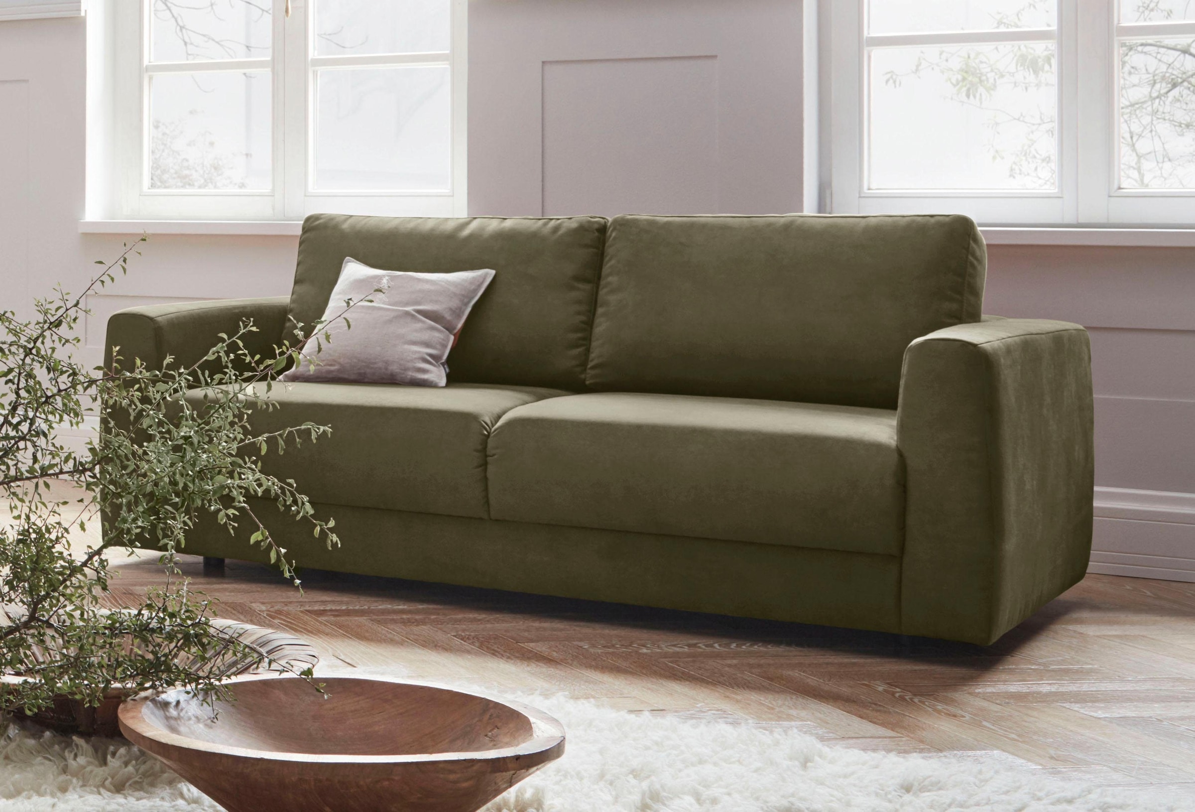 OTTO home 2-Sitzer "Hobro" in 3 Bezugsqualitäten in vielen Farben, Design b günstig online kaufen