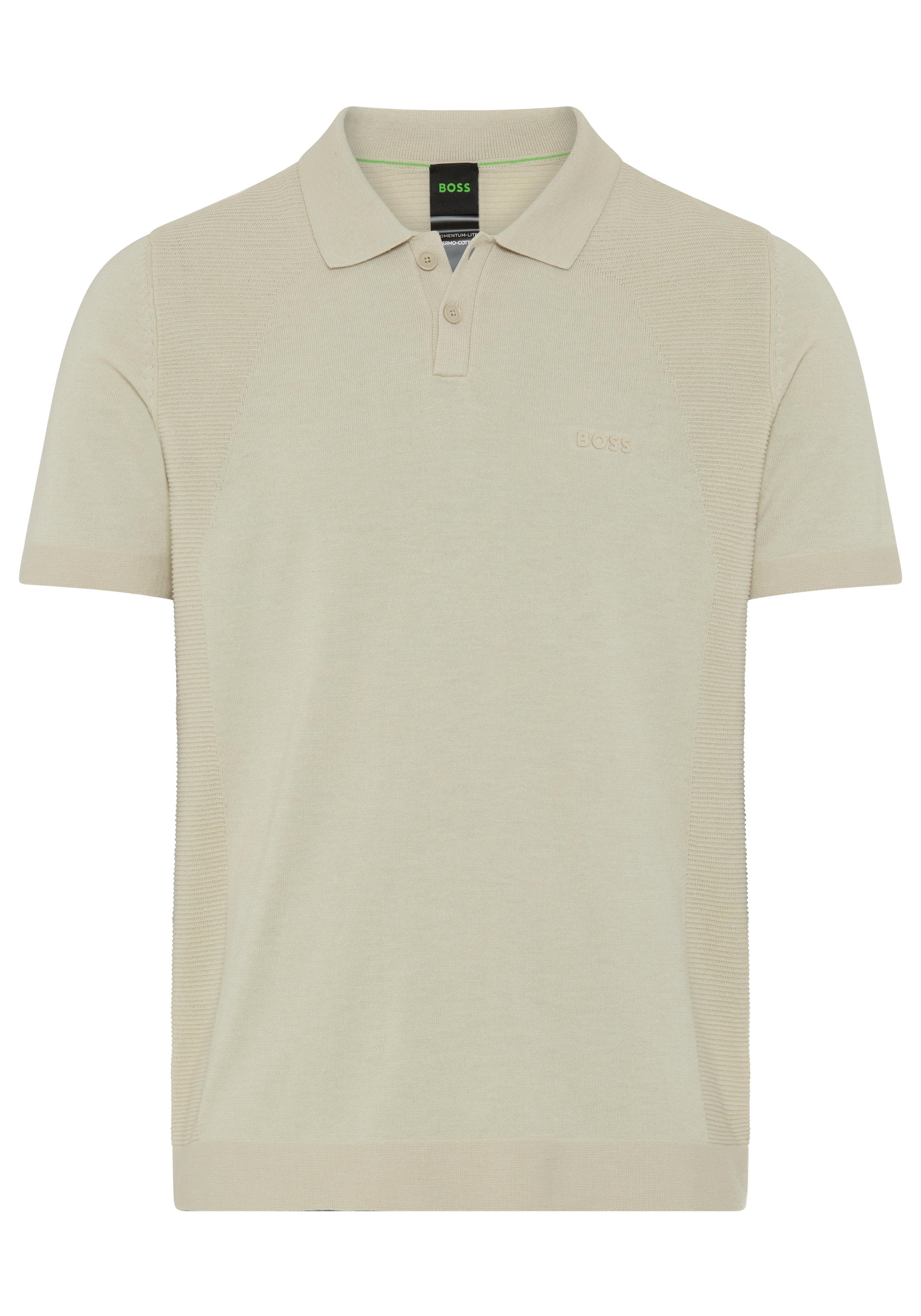 BOSS GREEN Kurzarmpullover »Momentum Lite PS« Polokragen, Baumwoll-Mix, Regular Fit