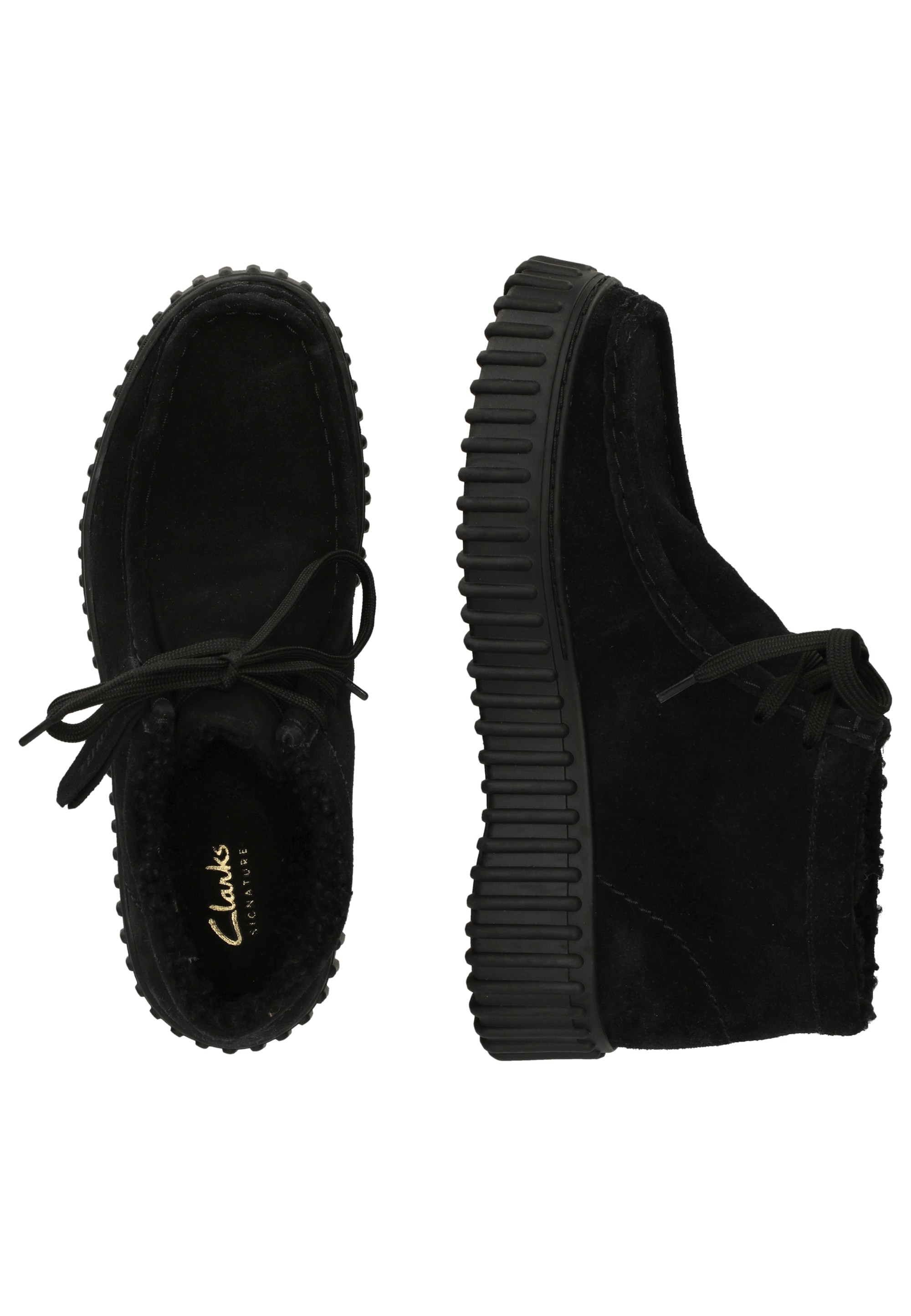 Clarks Schnürschuh »Torhill Moss«  mit gerippter Laufsohle