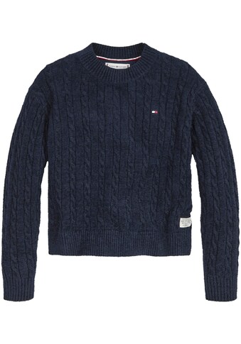 Tommy Hilfiger Strickpullover »CHENILLE CABLE SWEATER« kaufen