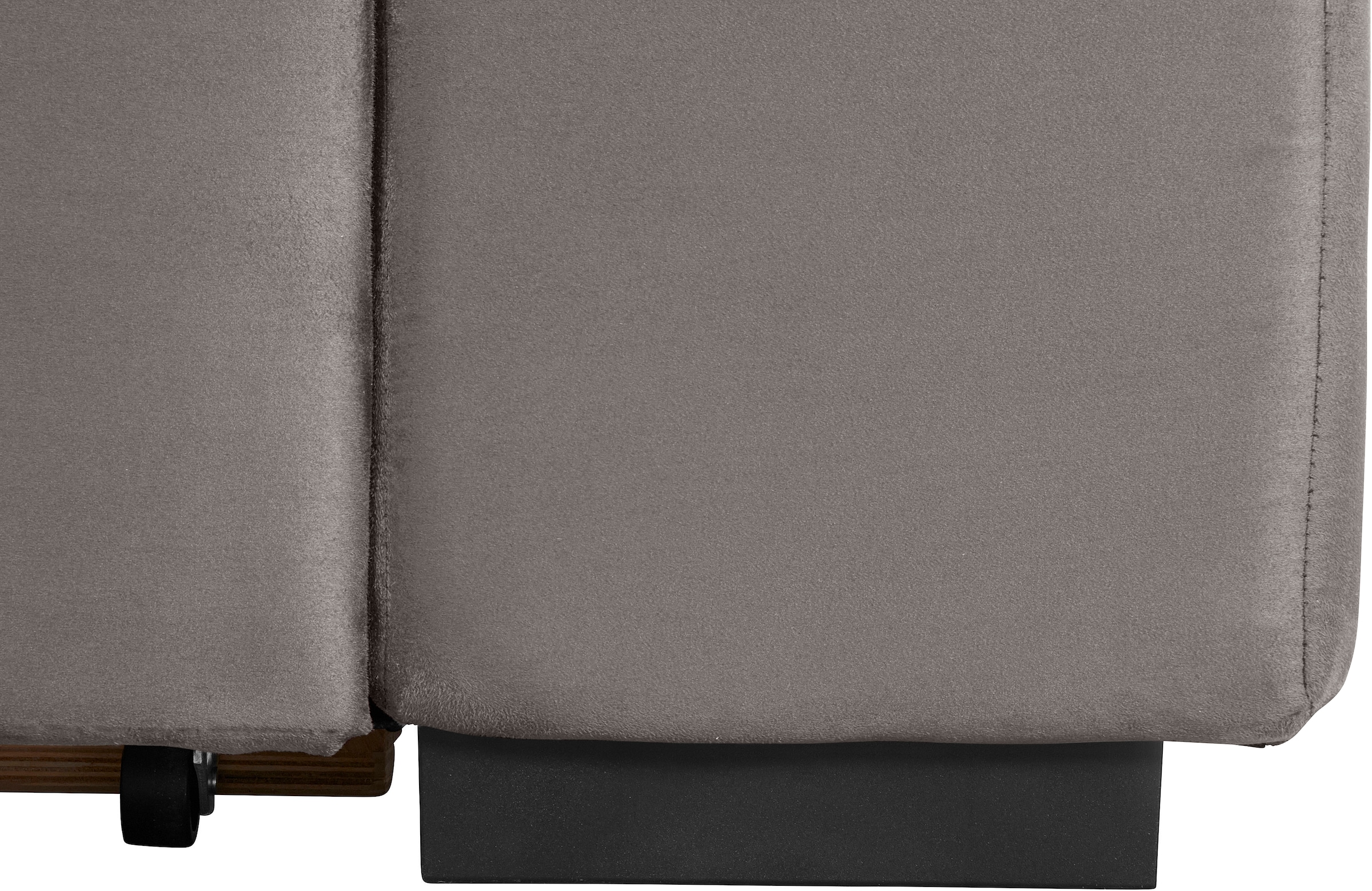 COTTA Ecksofa »Lola L-Form mit Kopfteilfunktion & Hocker«, (Set, mit Hocker), wahlweise mit Bettfunktion, Bettkasten & Armteilverstellung