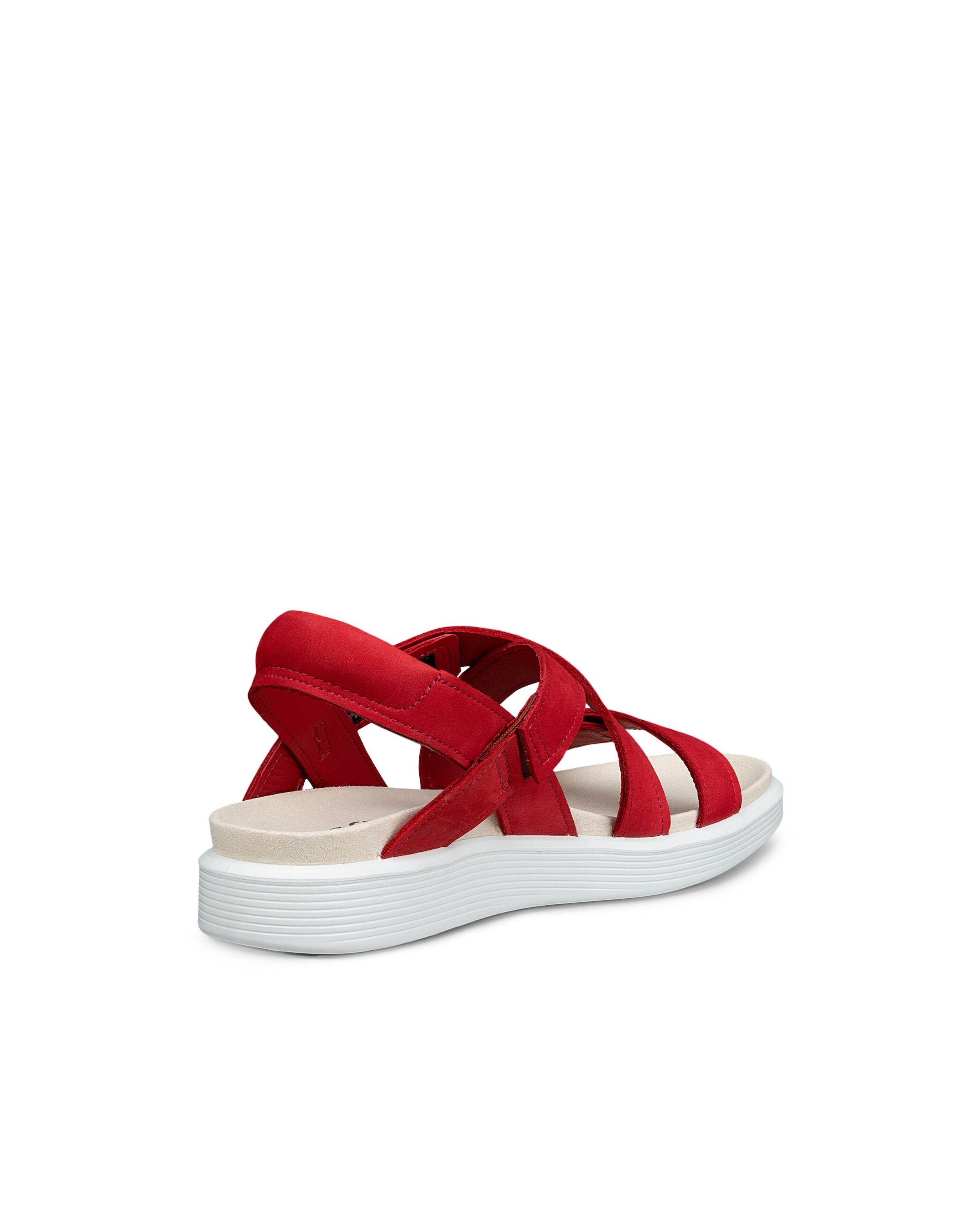 Ecco Sandale »SOFT SANDAL W CROSS STRAP«  Riemchensandale, Sommerschuh mit praktischem Klettverschluss
