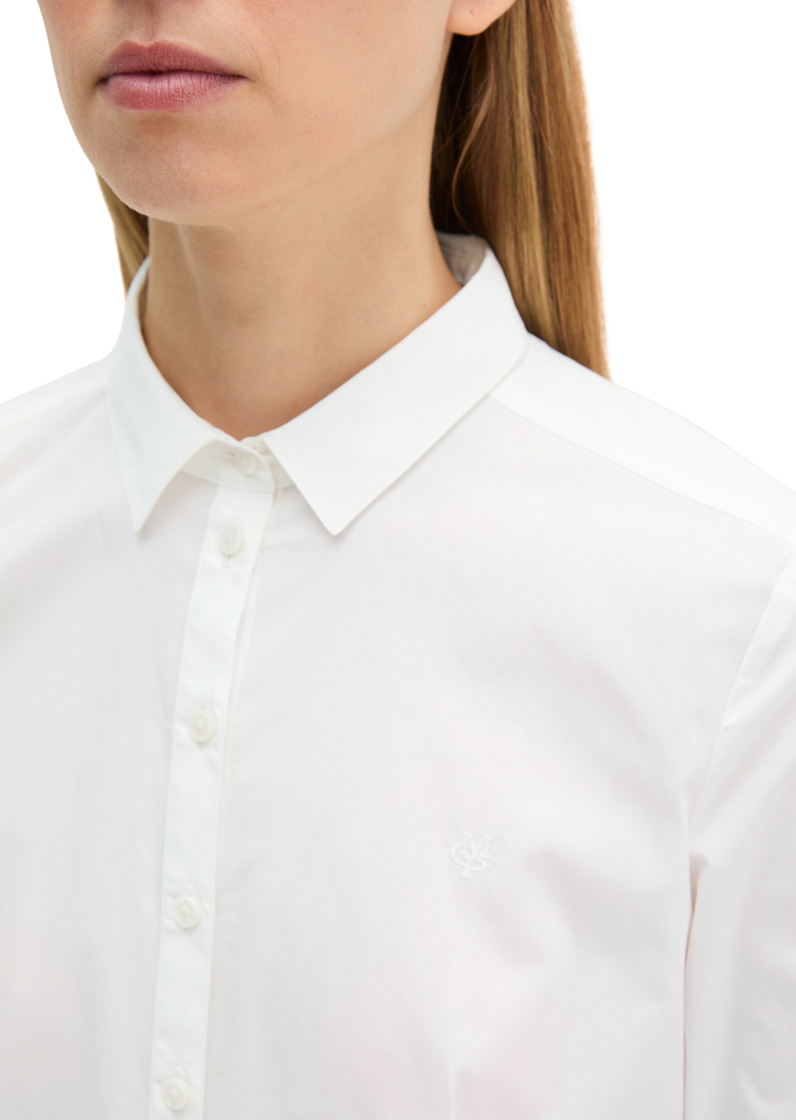 Marc O'Polo Langarmbluse »in Stretch-Popeline-Qualität«