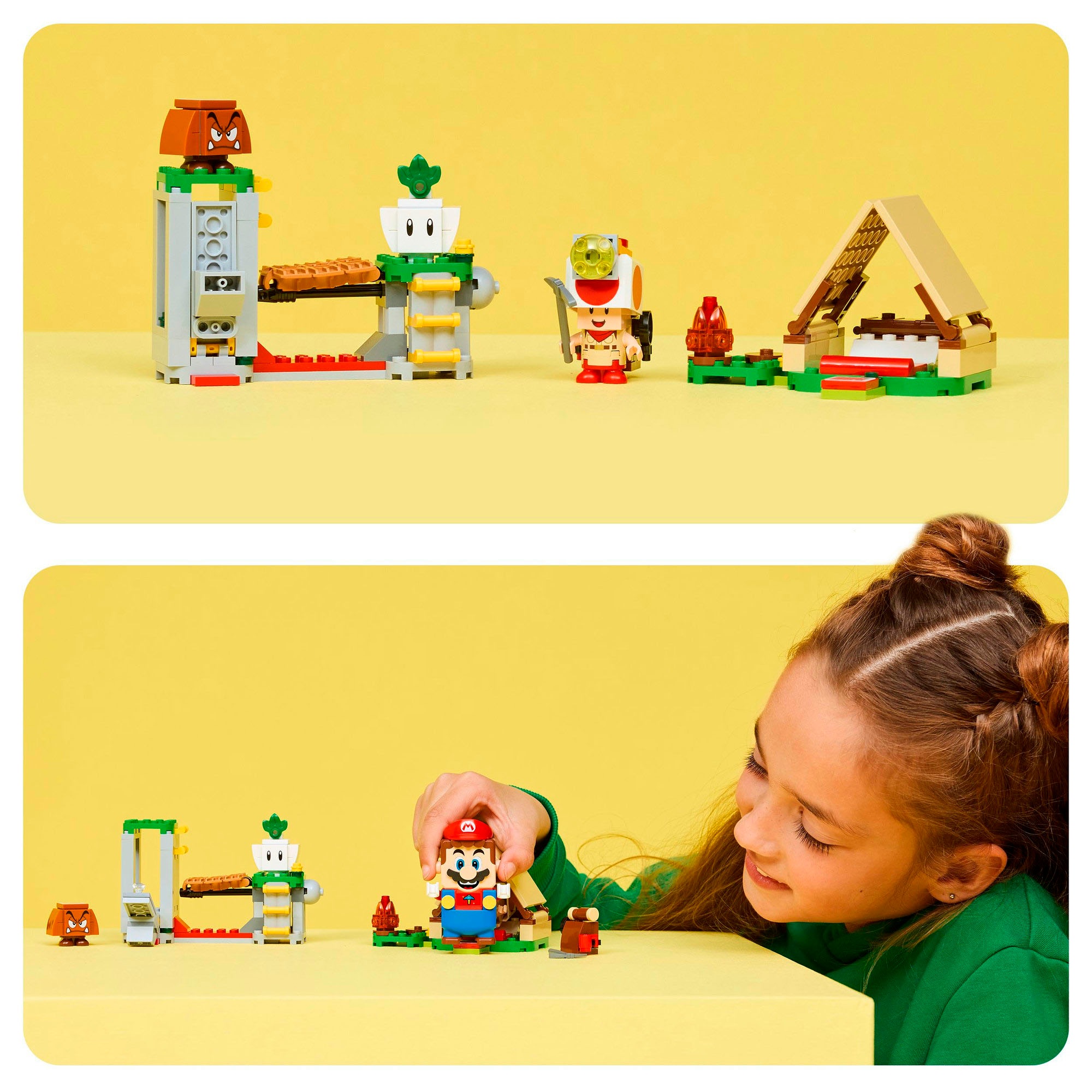 LEGO® Konstruktionsspielsteine »Kapitän Toad-Camp (72040), LEGO Super Mario«, (159 St.), Made in Europe