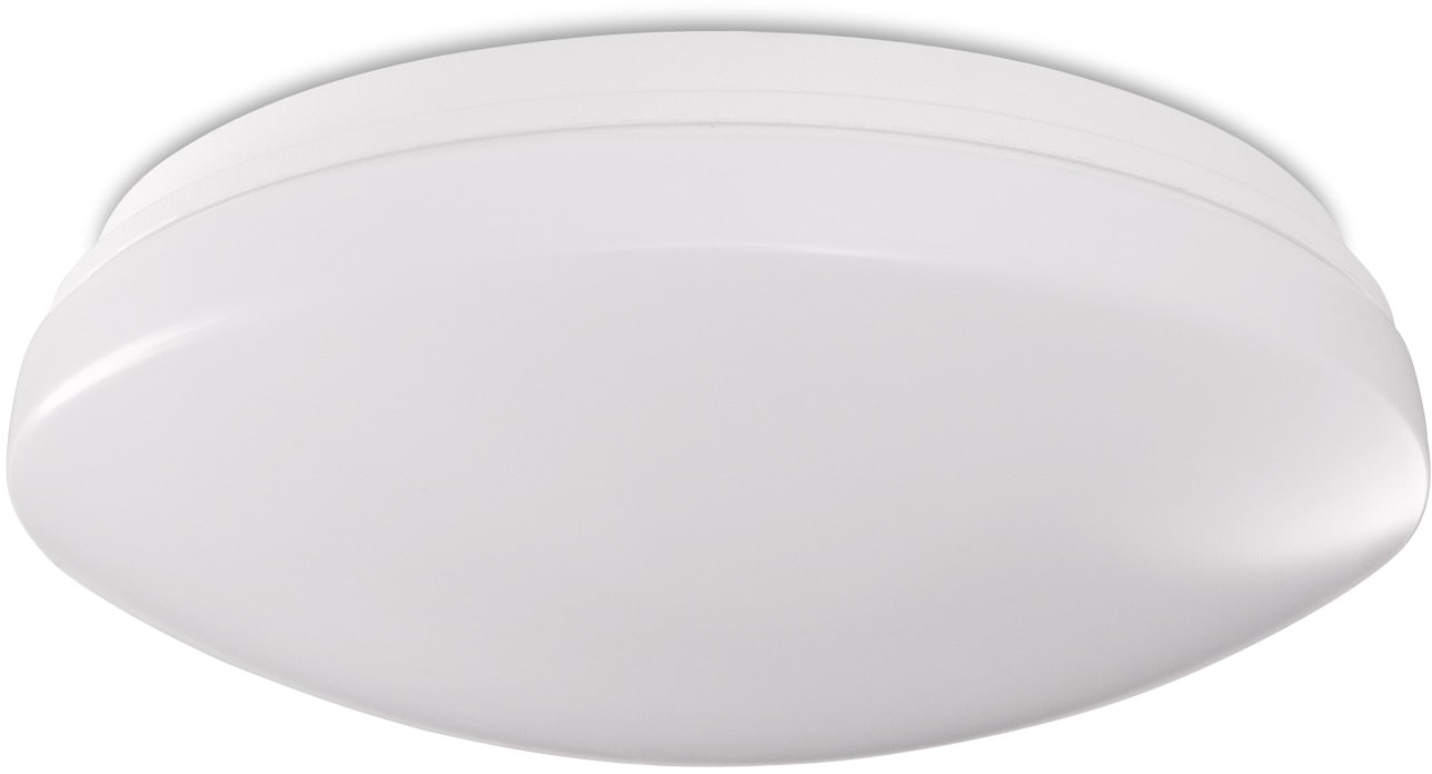 PACO HOME Wandleuchte "KENU", weiß, Ø 27,5cm H: 8,3cm, Leuchten, LED Lampe Deckenleuchte, Bad, IP44 spritzwassergeschützt, dimmbar, Wandleuchte