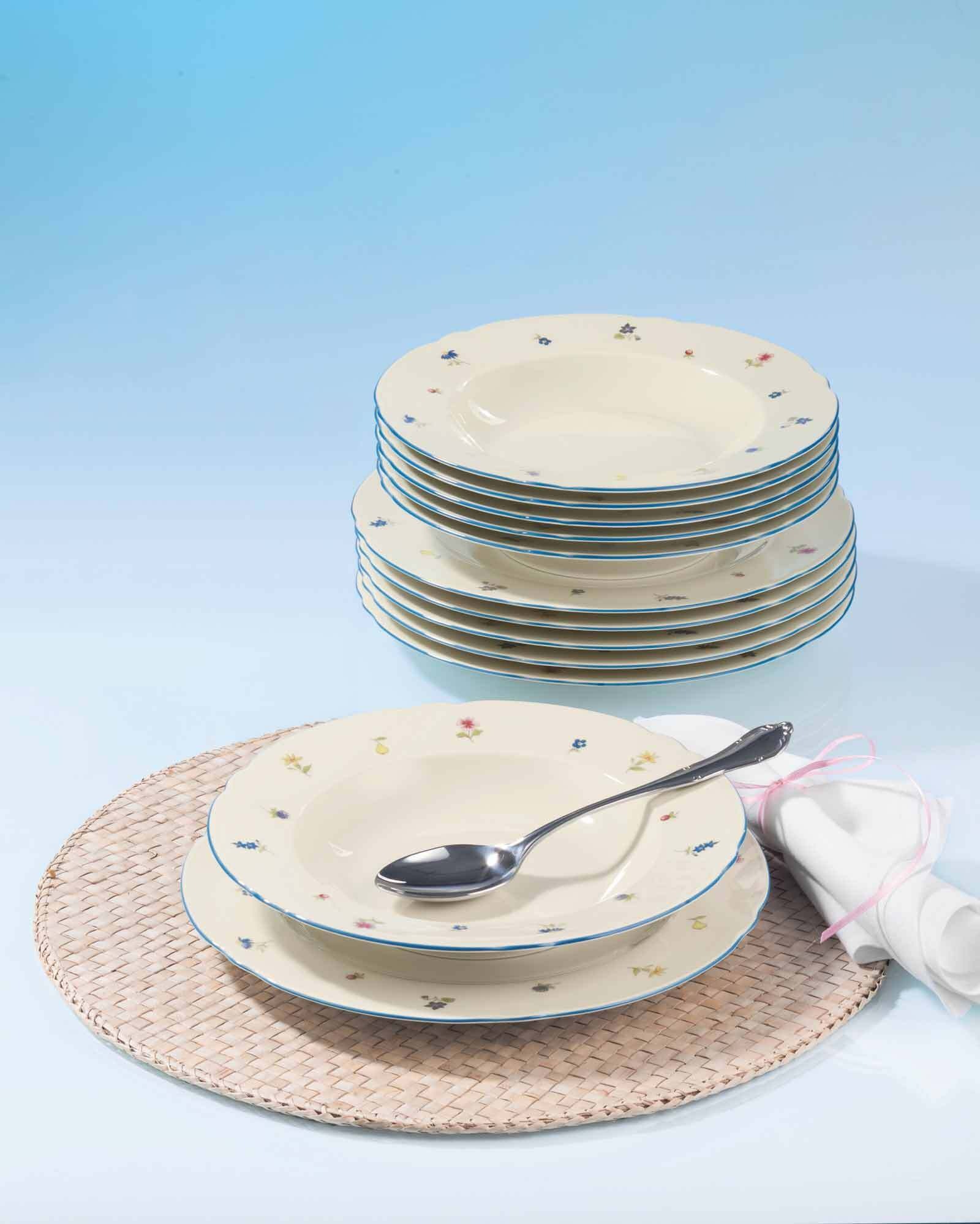 Seltmann Weiden Tafelservice Marieluise Streublume 12er Set