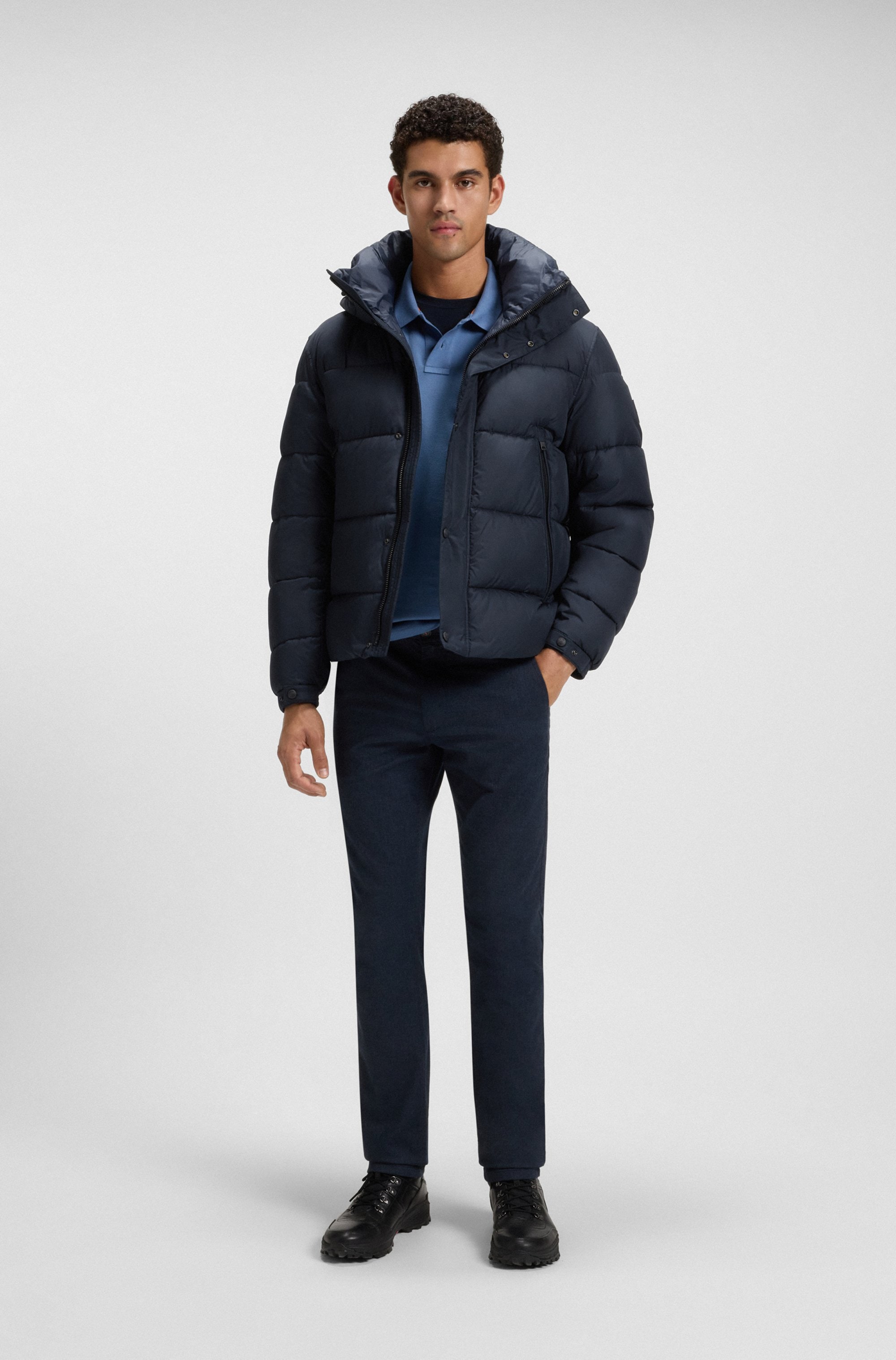 BOSS ORANGE Steppjacke »Omaris«, mit Kapuze, mit Reißverschlusstaschen