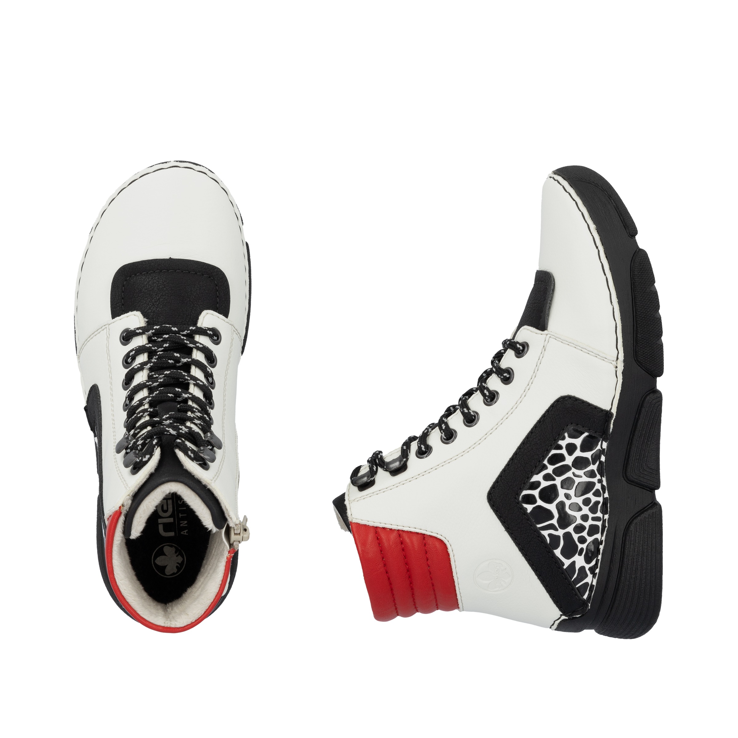 Rieker Sneakerboots, Schnürboots, Schnürstiefelette mit zusätzlichem Innenreißverschluss