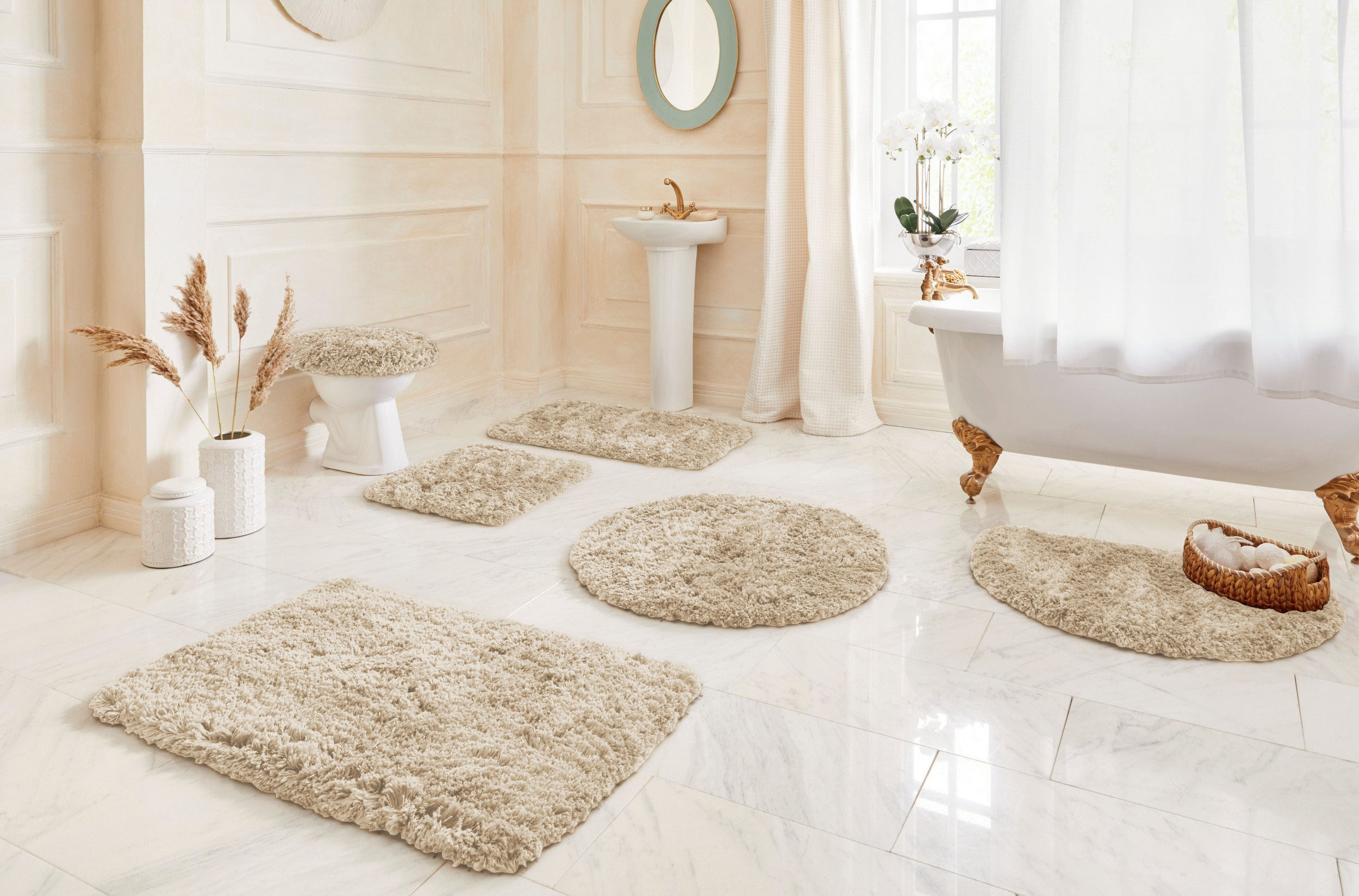 Thumbnail - Guido Maria Kretschmer Home&Living Badematte "Micro exclusiv, Badvorleger, Badezimmer Teppich", rutschhemmend beschichte...