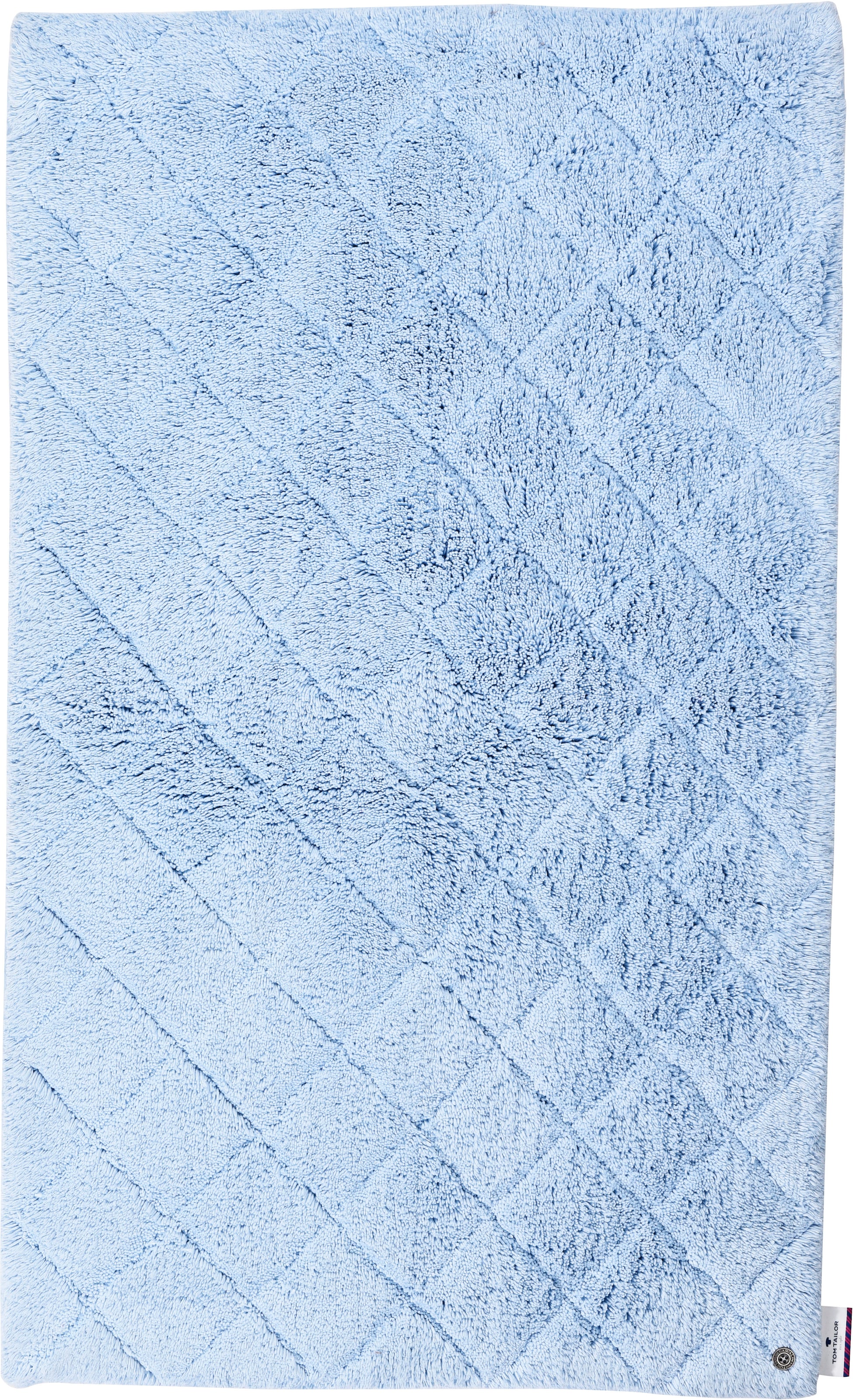 TOM TAILOR HOME Badematte "Cotton Diamond" Höhe 20 mm rutschhemmend beschic günstig online kaufen