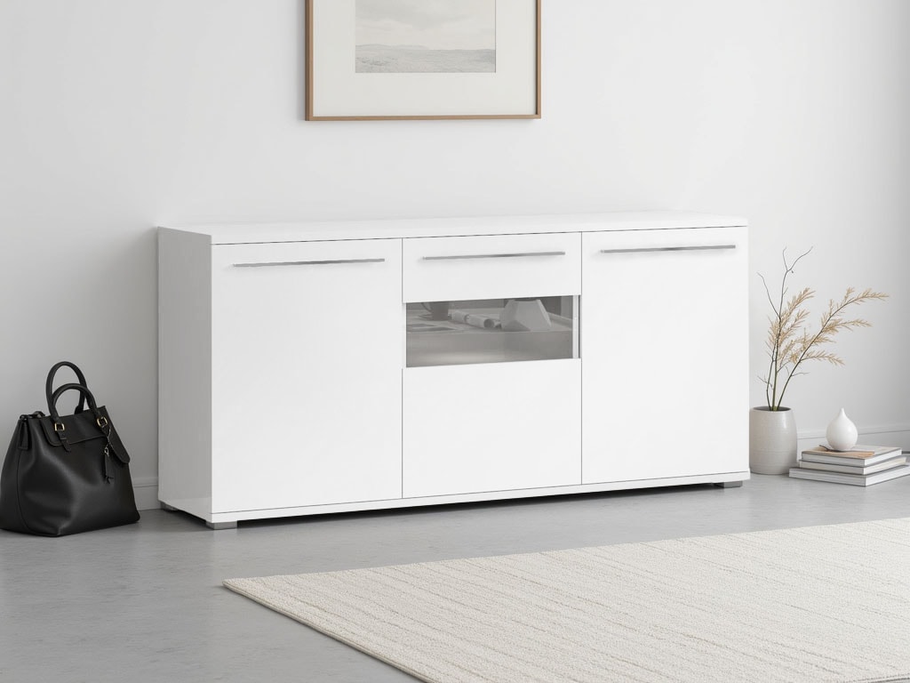 OTTO home Kommode "Piano" (H/B/T): 84,6/180/45,2cm, Hochglanz UV lackiert, günstig online kaufen