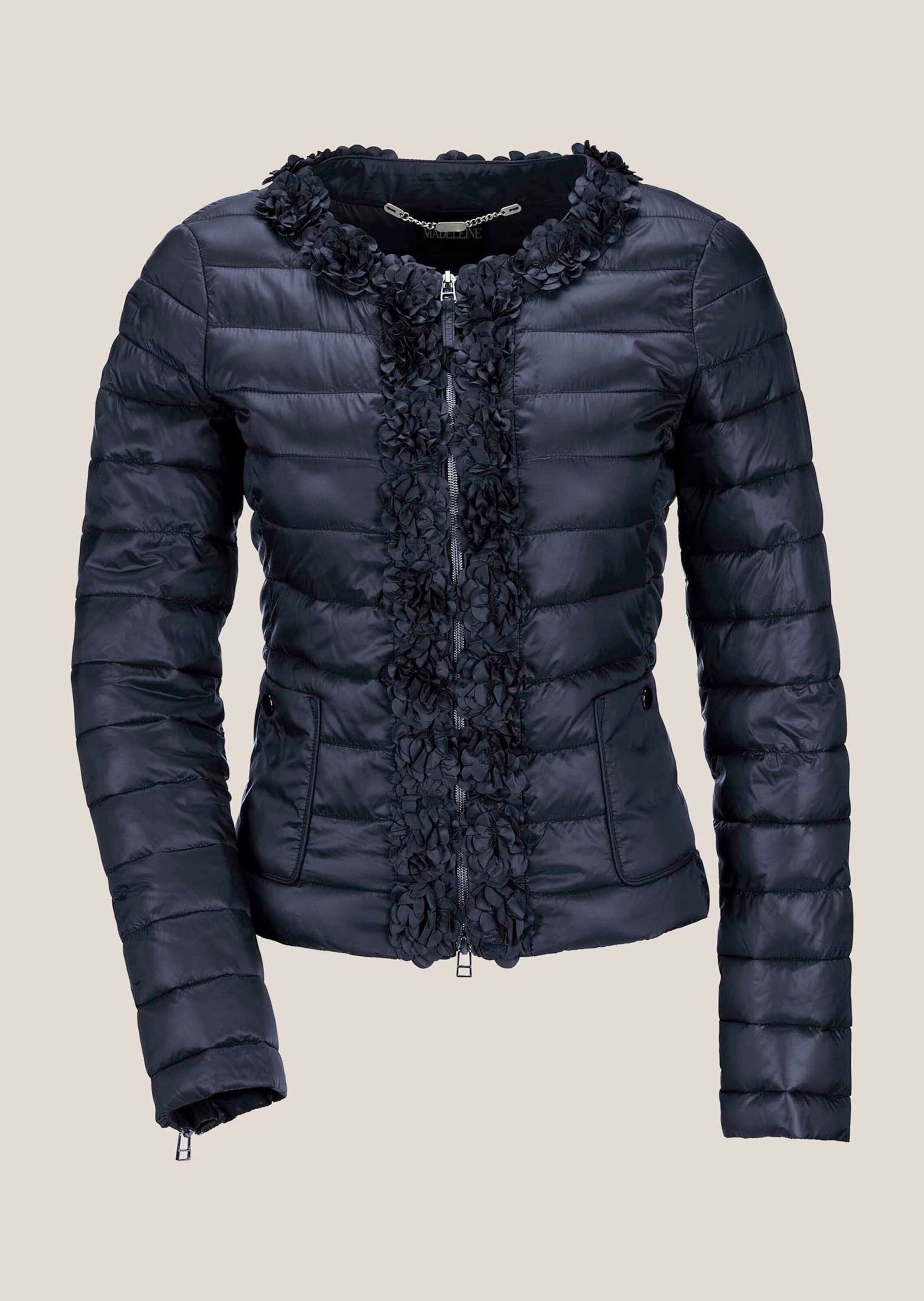 MADELEINE Kurzjacke "Jacke Wattierte Steppjacke mit Blüten-Dekoration" günstig online kaufen