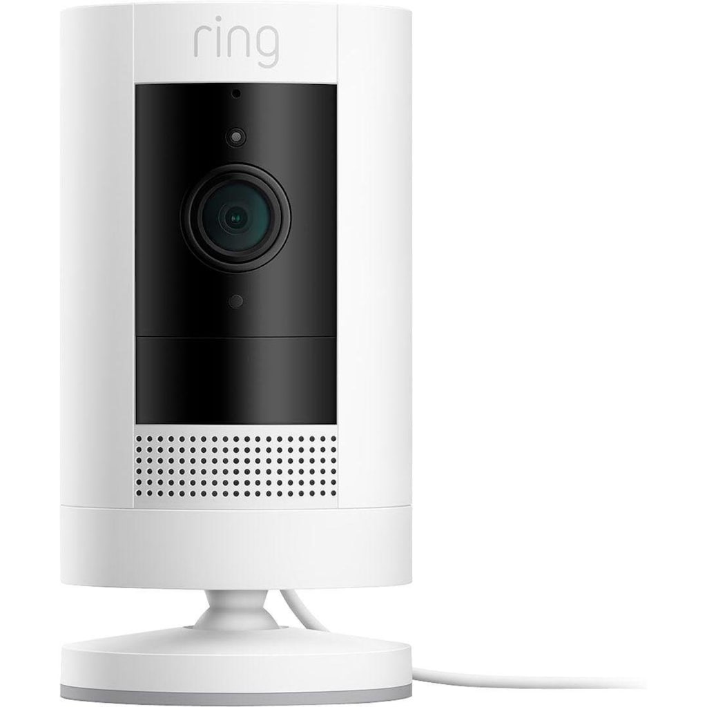 Ring Überwachungskamera »Stick Up Cam Plugin - White - EU«, Innenbereich-Außenbereich