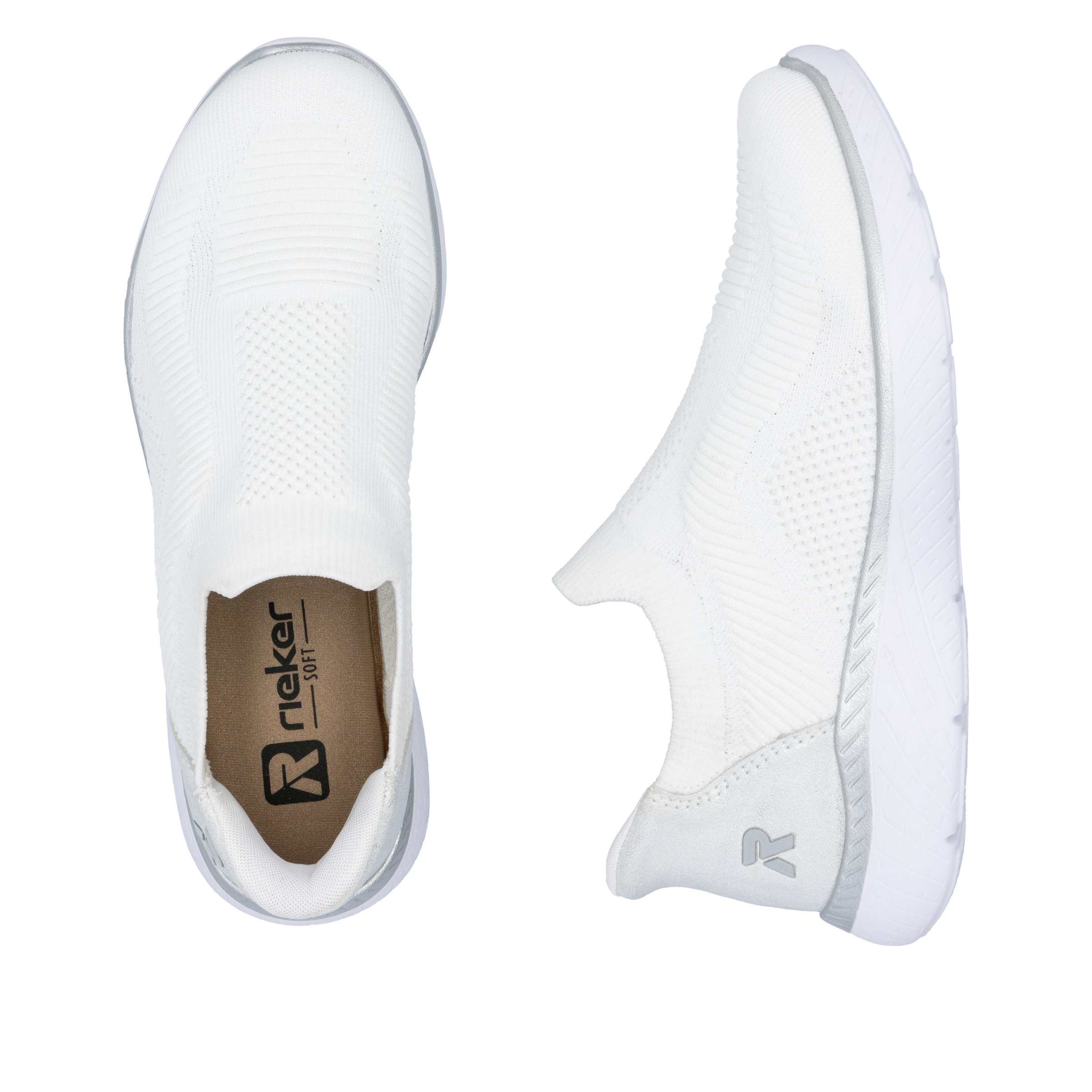 RIEKER Sport Slip-On Sneaker »Ready2GO«, Slipper, Halbschuh, Freizeitschuh mit MemoSoft-Innensohle
